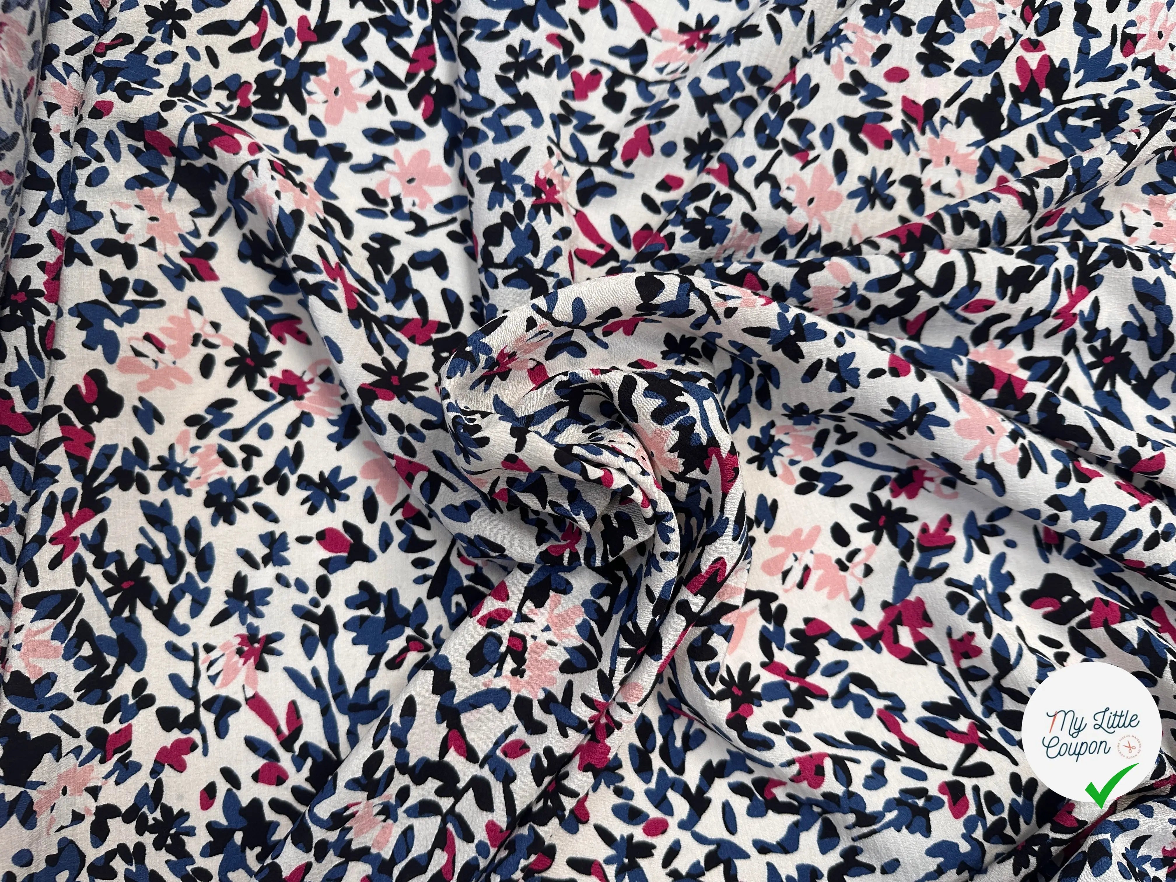CRÊPE VISCOSE JARDIN EN FLEURS MLC INTERN