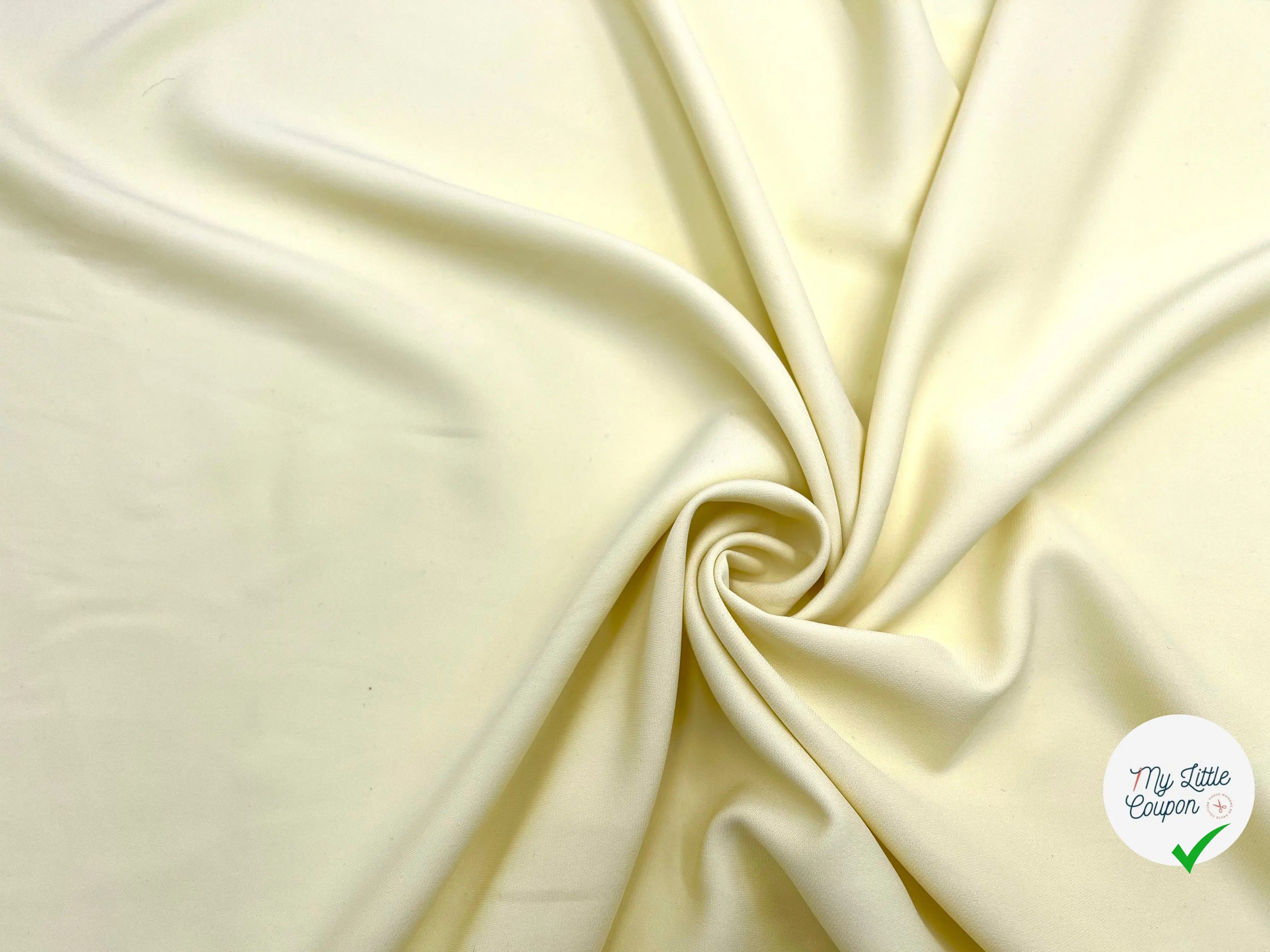 CRÊPE VISCOSE JAUNE PAILLE - My Little Coupon - tissu - coudre
