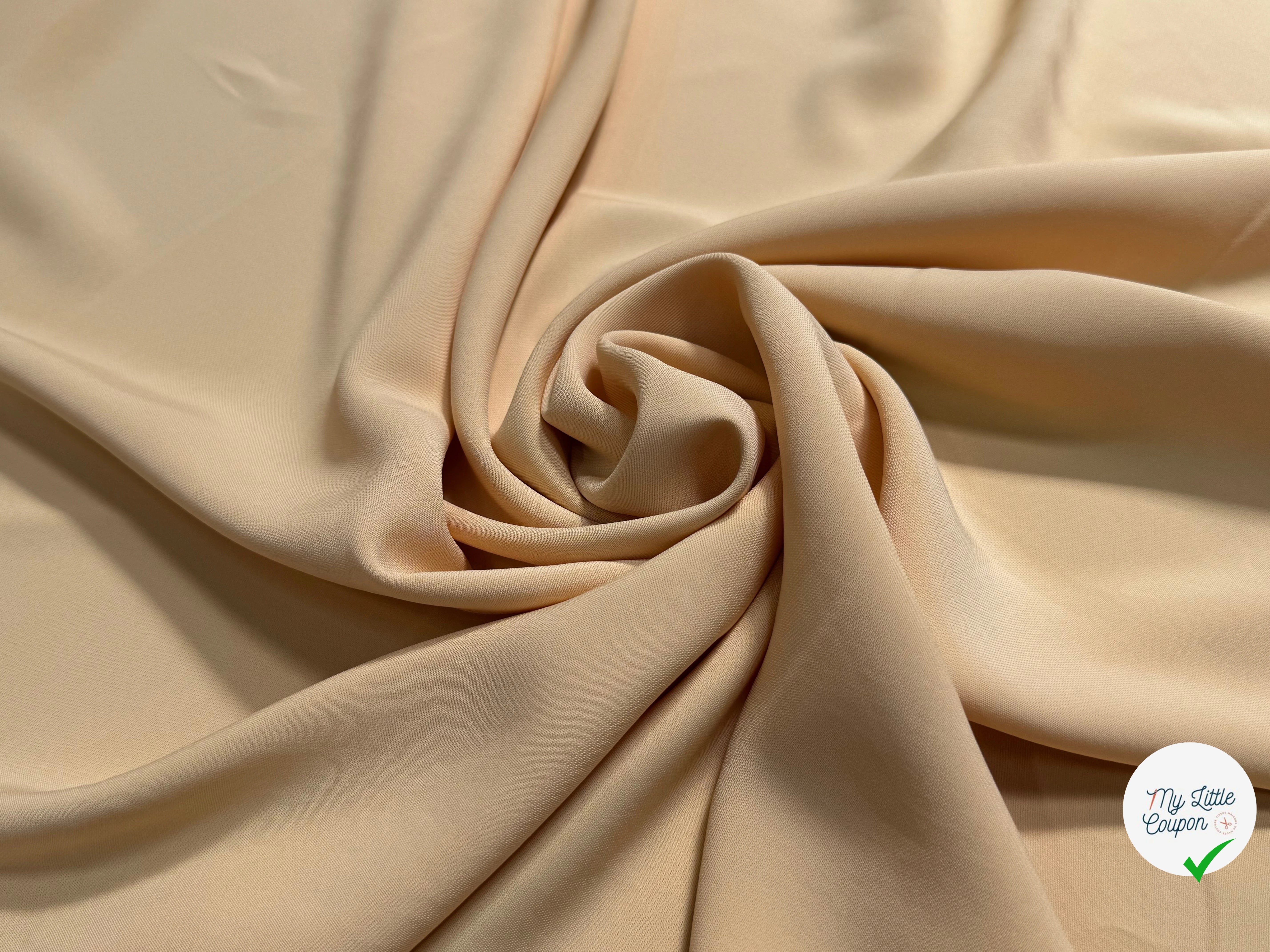 CREPE VISCOSE LOURD BEAU TOMBÉ PÊCHE GLACÉ - My Little Coupon