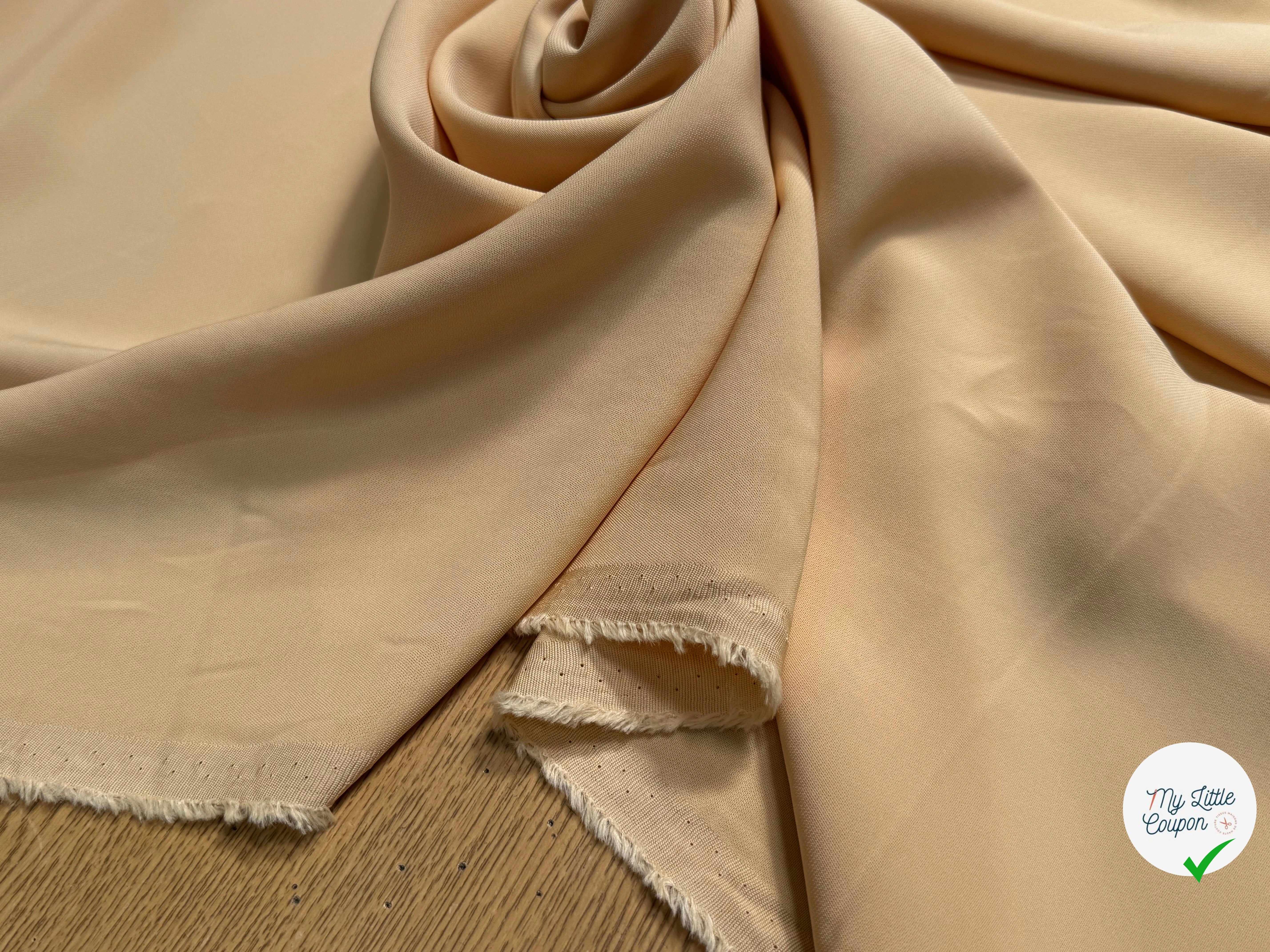 CREPE VISCOSE LOURD BEAU TOMBÉ PÊCHE GLACÉ - My Little Coupon