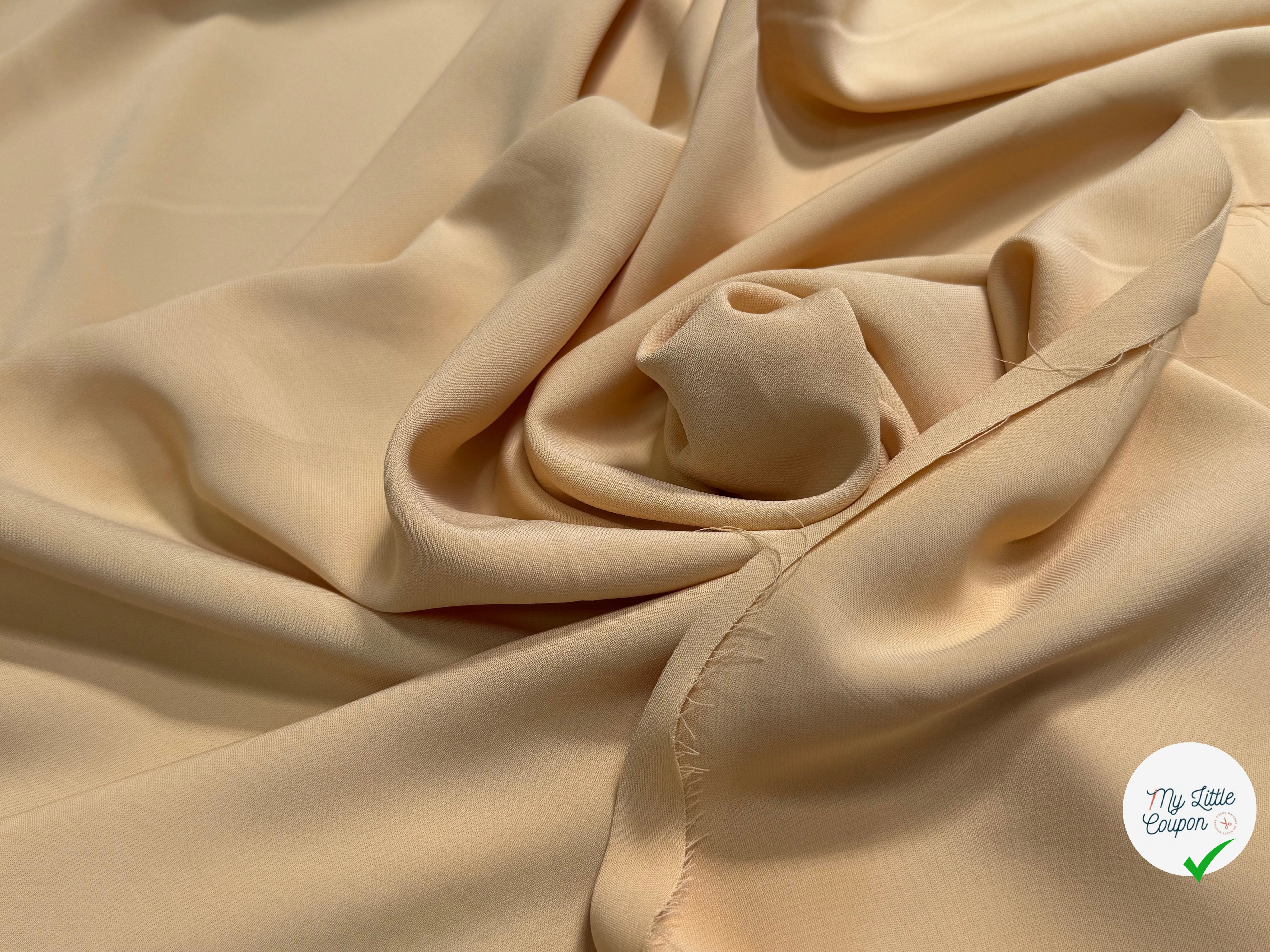 CREPE VISCOSE LOURD BEAU TOMBÉ PÊCHE GLACÉ - My Little Coupon