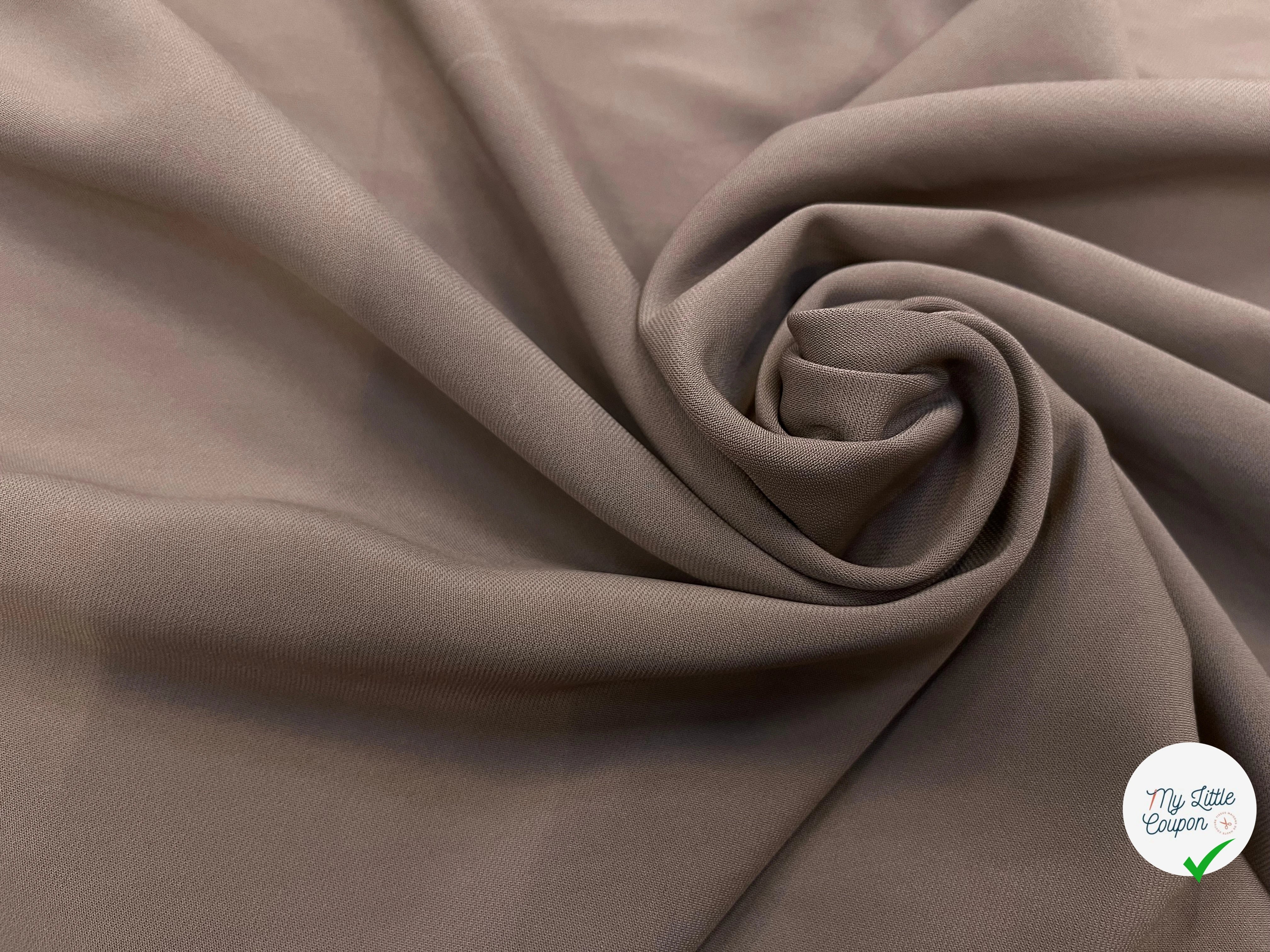 CREPE VISCOSE LOURD TRUFFLE 114CM - My Little Coupon
