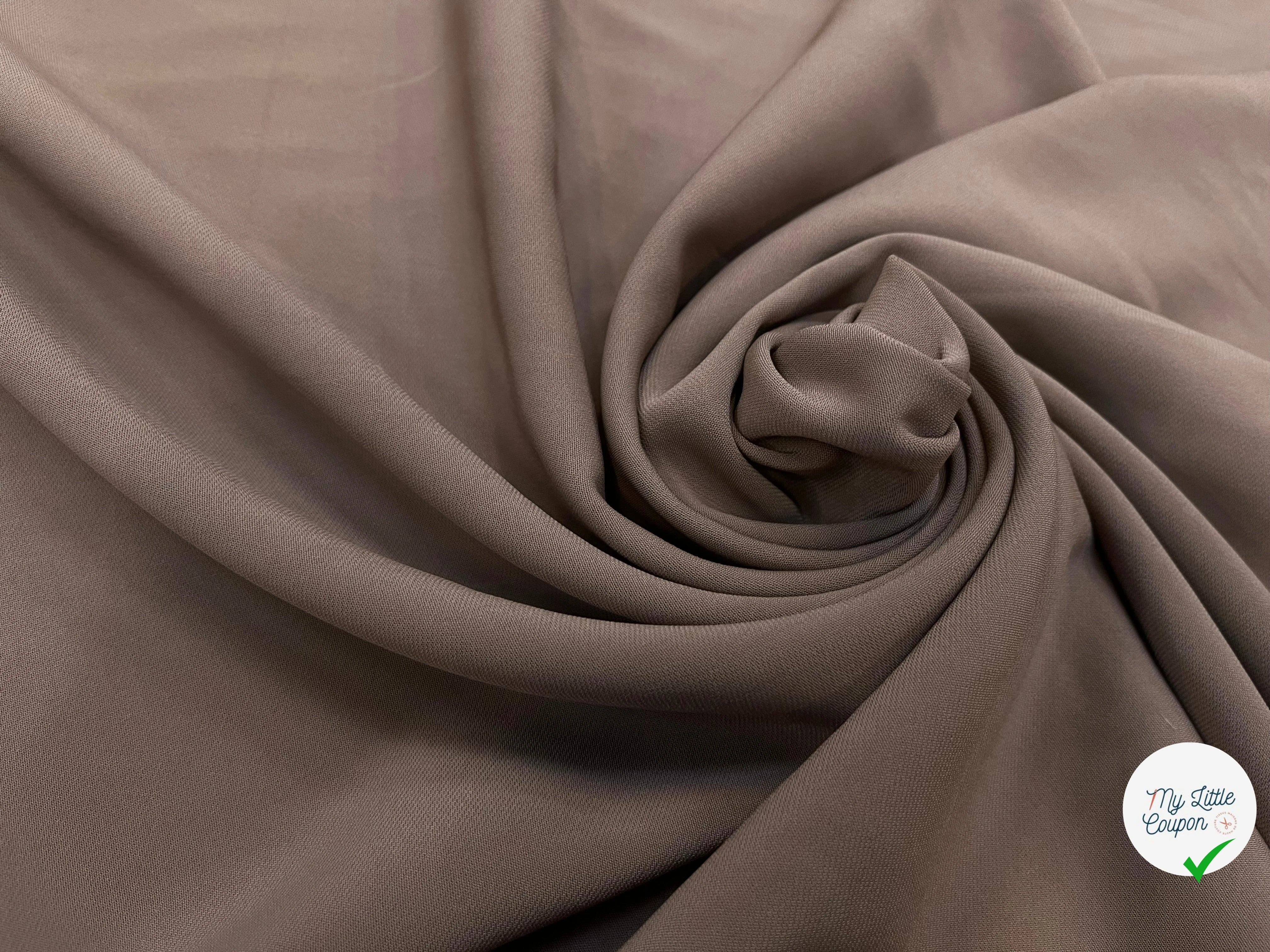 CREPE VISCOSE LOURD TRUFFLE 114CM - My Little Coupon