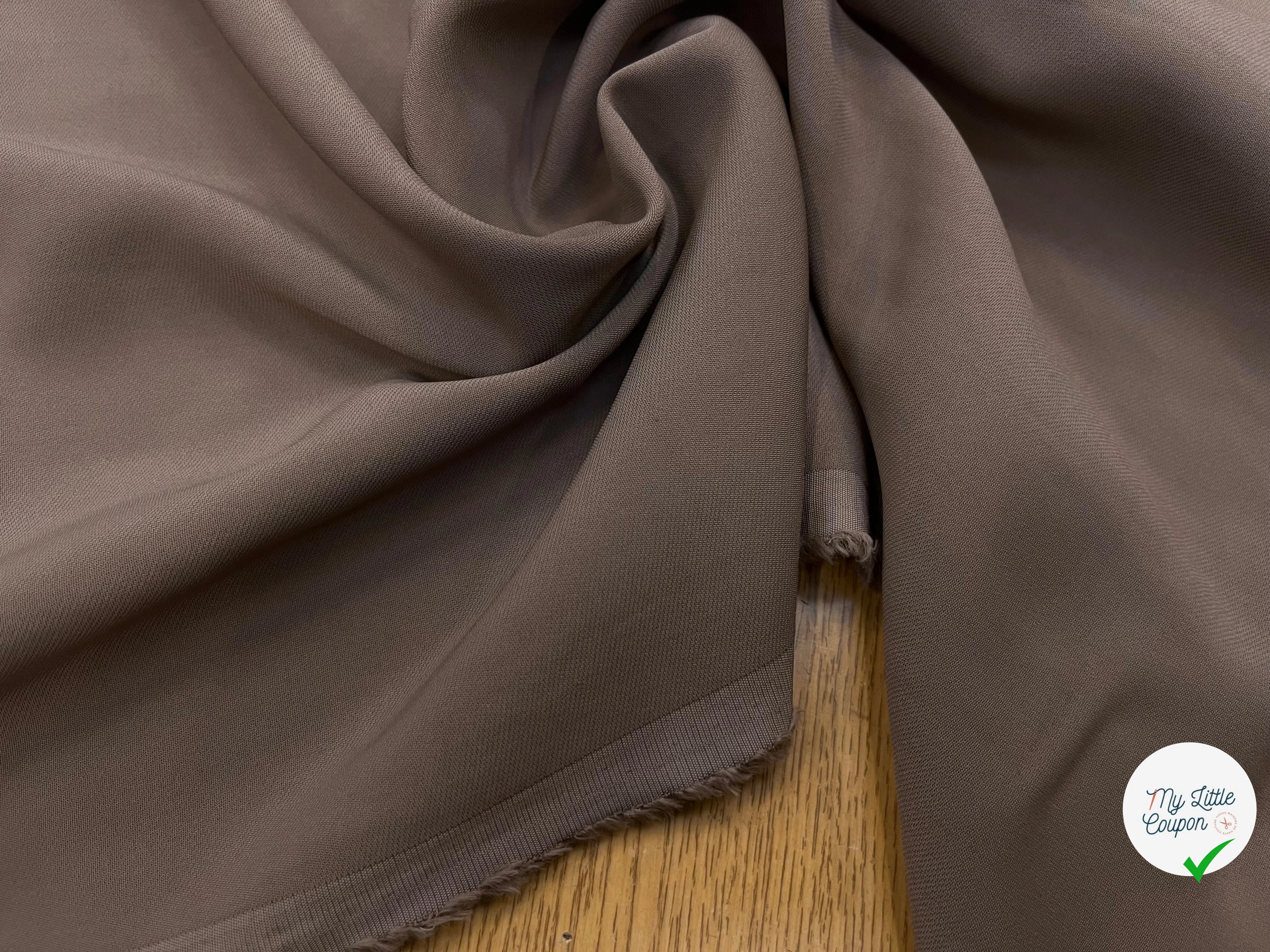 CREPE VISCOSE LOURD TRUFFLE 114CM - My Little Coupon