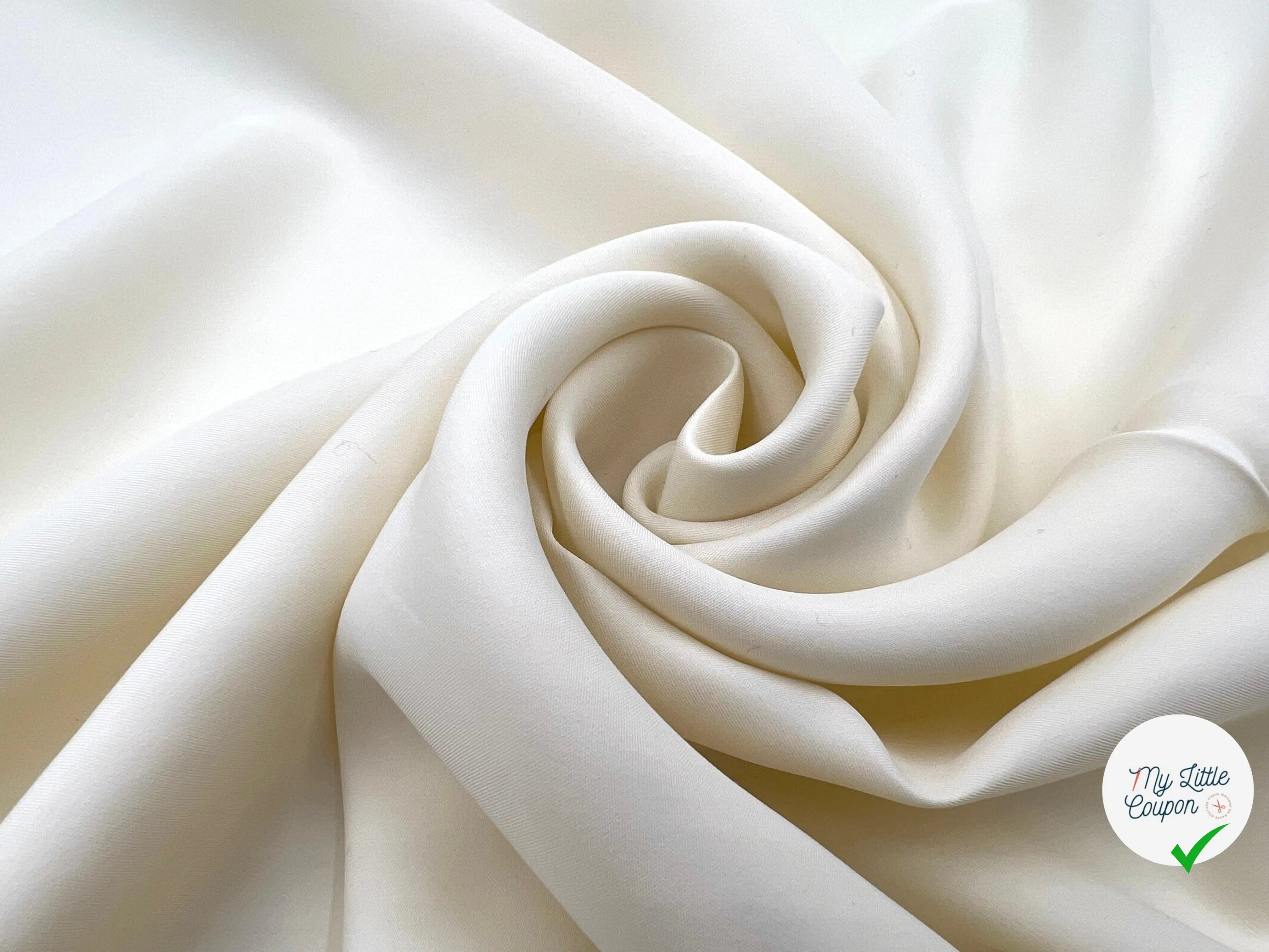 CRÊPE VISCOSE SOUPLE IVORY - My Little Coupon - tissu - coudre