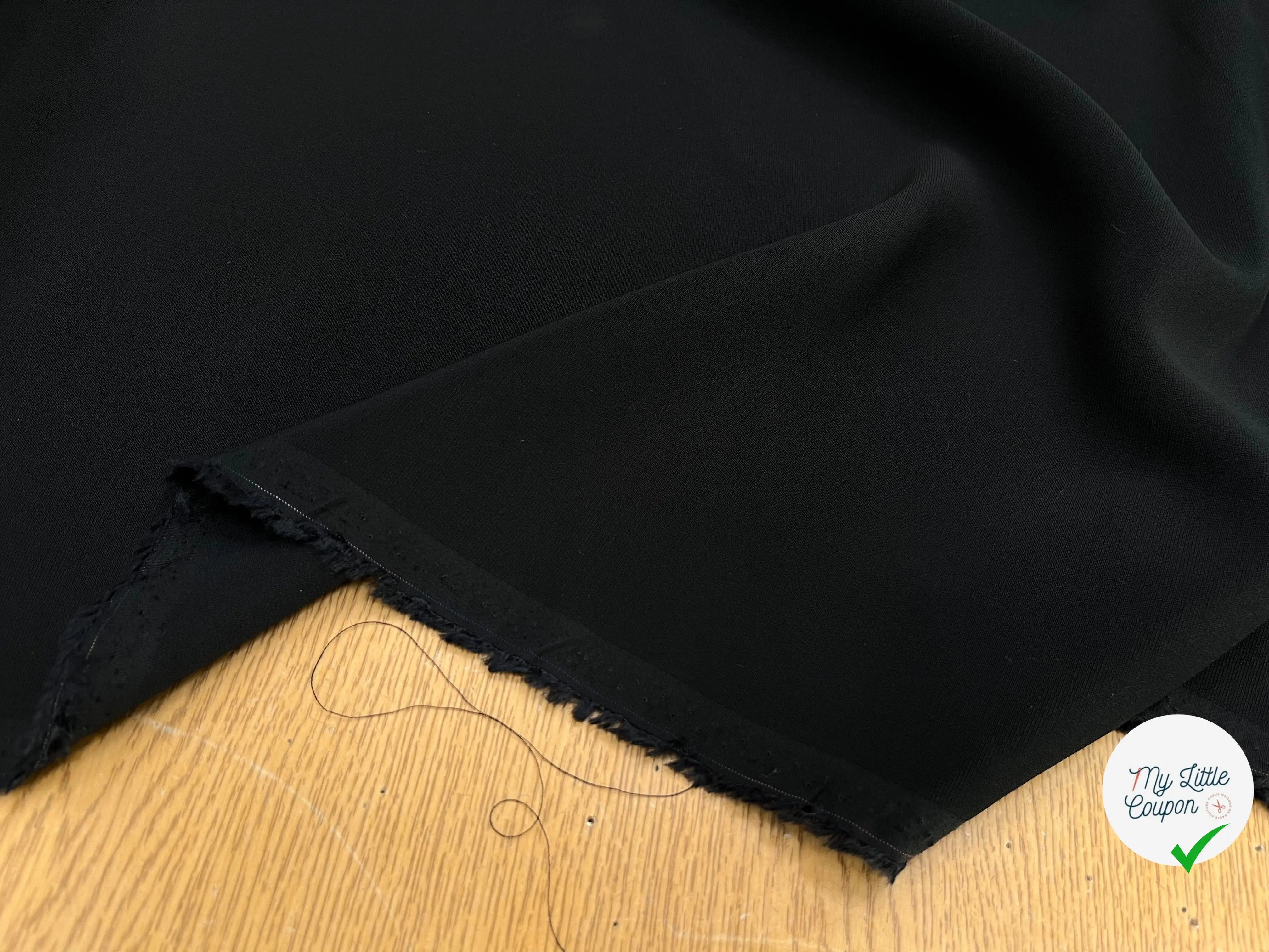 CREPE VISCOSE UNI NOIR - My Little Coupon