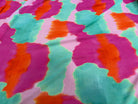 CREPE VISCOSE VISCOSE SOIE SILK NUAGES MULTICOLORE - My Little Coupon