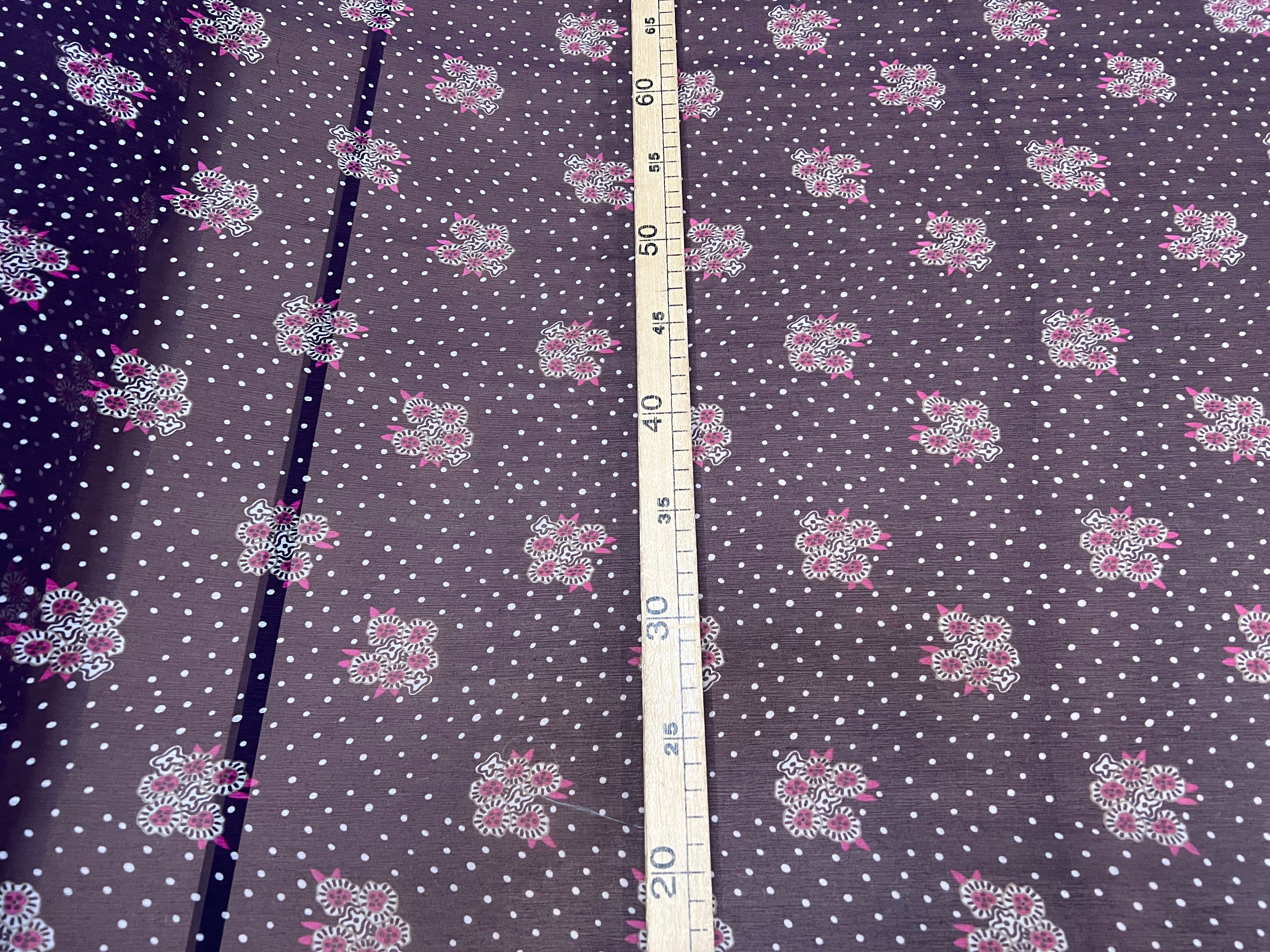 CRÉPON DE SOIE MAZZO DI FIORI E SETA VIOLET - My Little Coupon