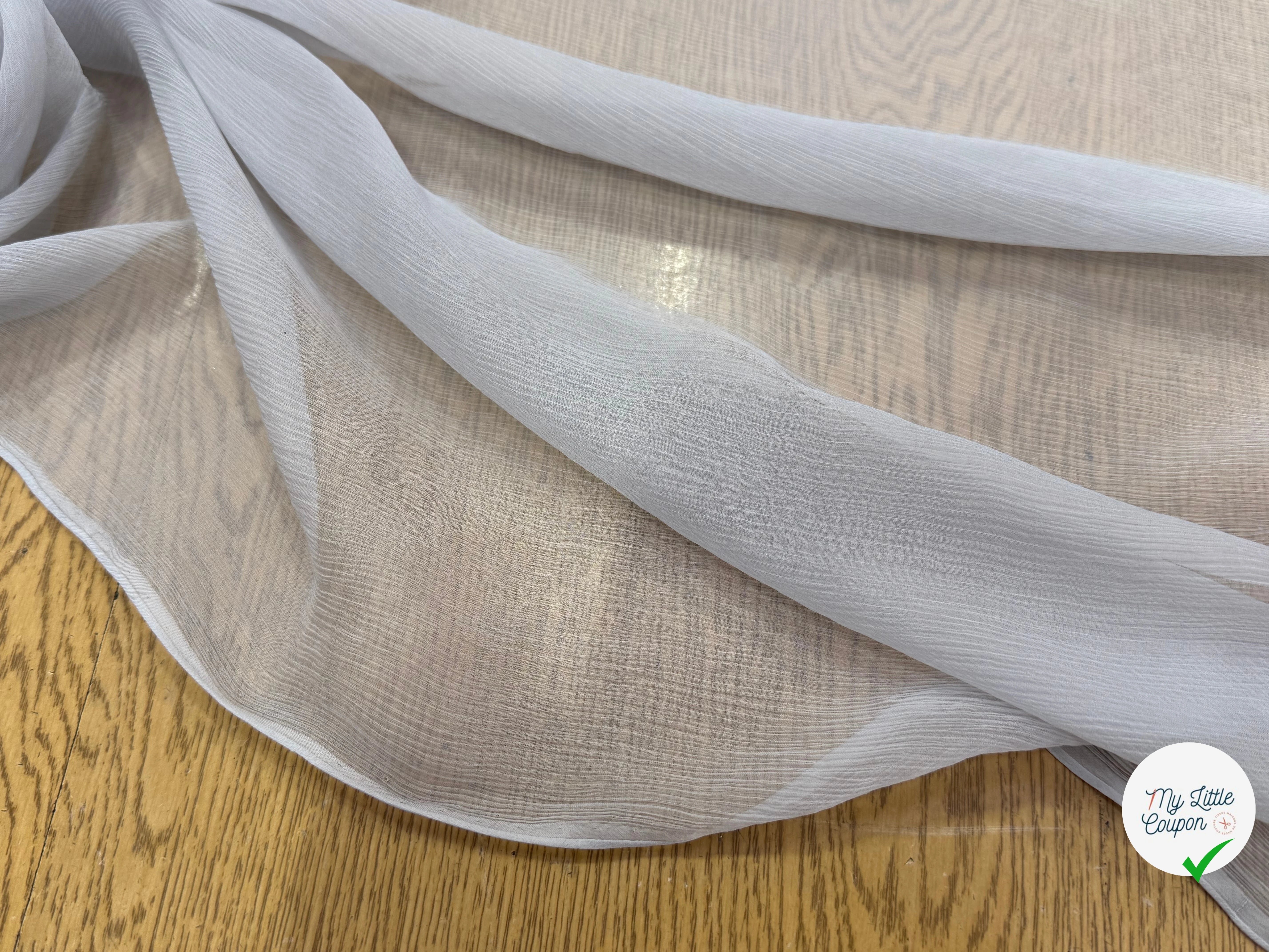 CRÈPON DE SOIE PLISSÉ CAFÉ AU LAIT - My Little Coupon