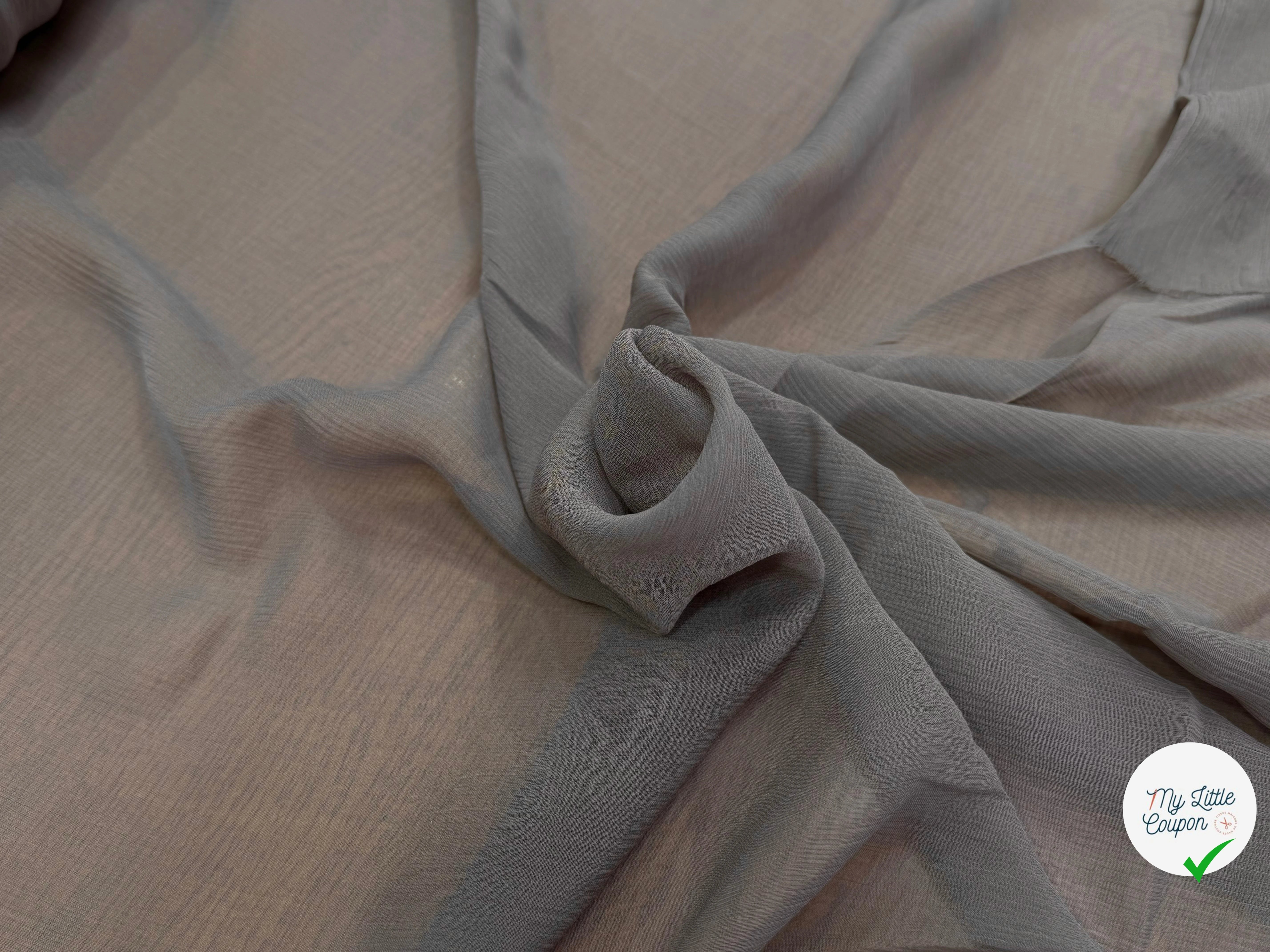 CRÈPON DE SOIE PLISSÉ SABLE - My Little Coupon