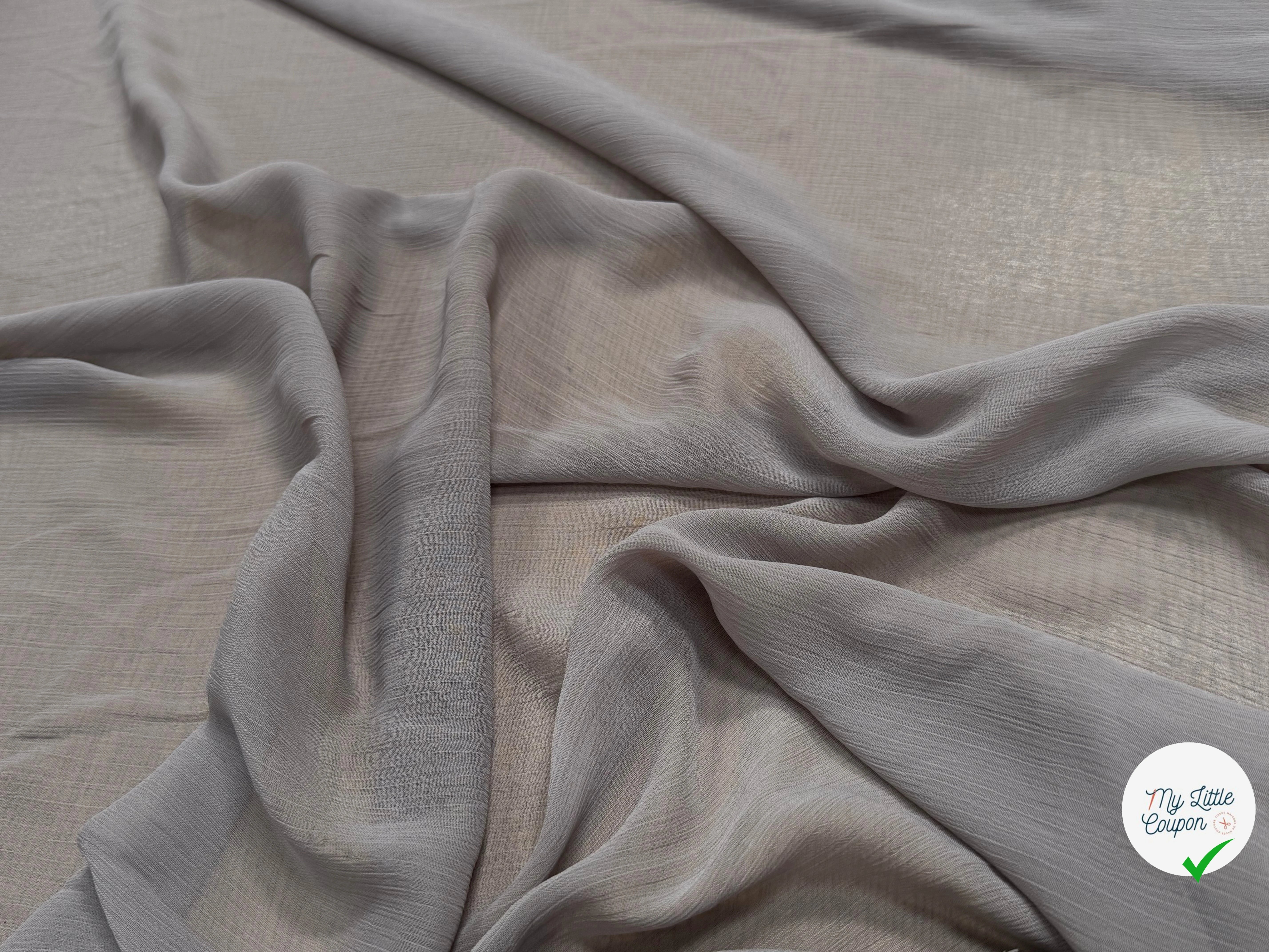 CREPON ÉFFET PLISSÉ ROYAL BEIGE - My Little Coupon