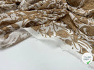 CRÉPON FILETÉ ORNAMENT BEIGE - My Little Coupon - tissu - coudre