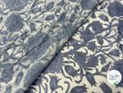 CRÉPON IMPRIMÉ ORNAMENT INDIGO - My Little Coupon - tissu - coudre