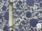 CRÉPON IMPRIMÉ ORNAMENT INDIGO - My Little Coupon - tissu - coudre