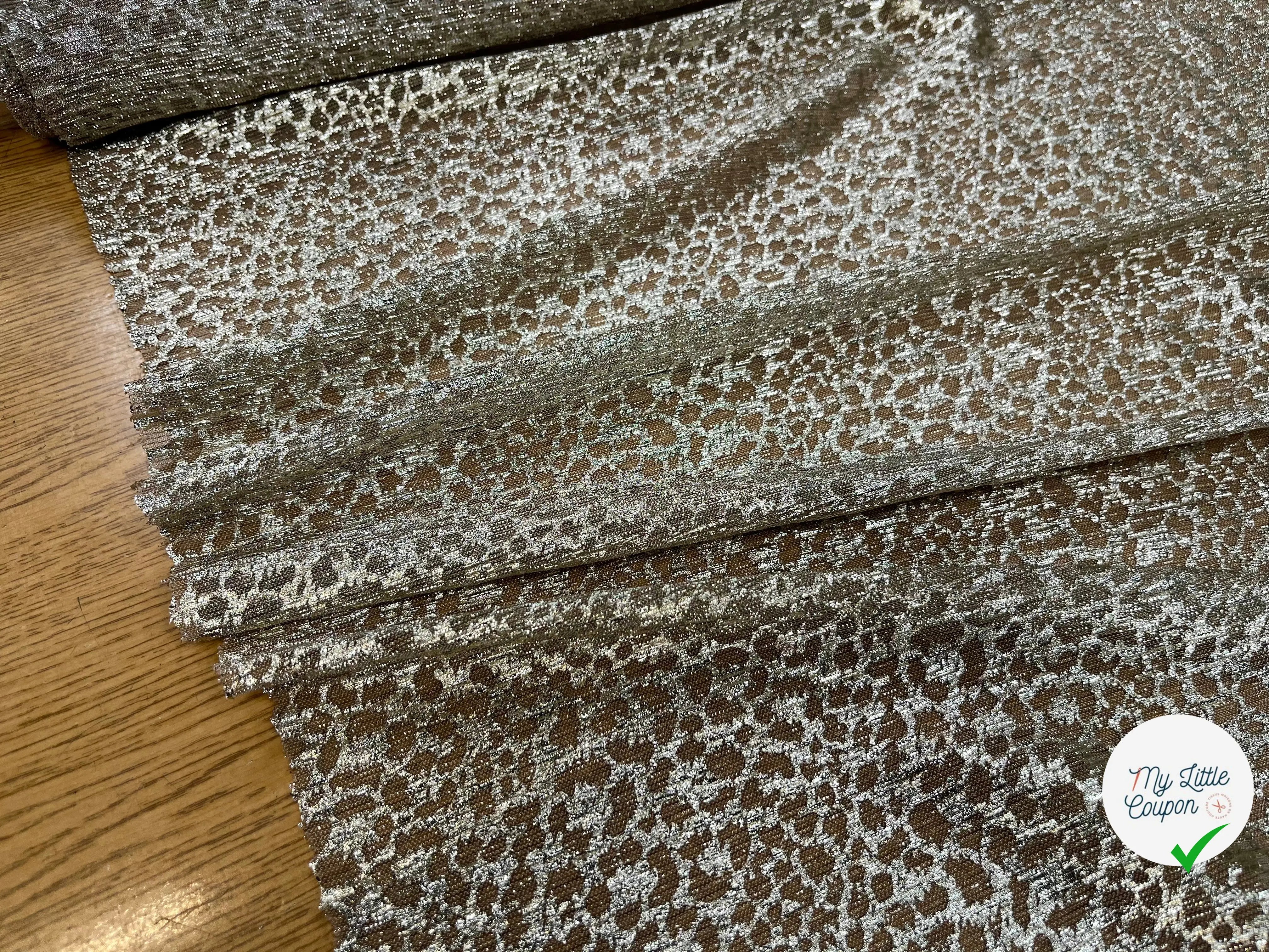 CREPON LUREX LÉOPARD GOLD - My Little Coupon
