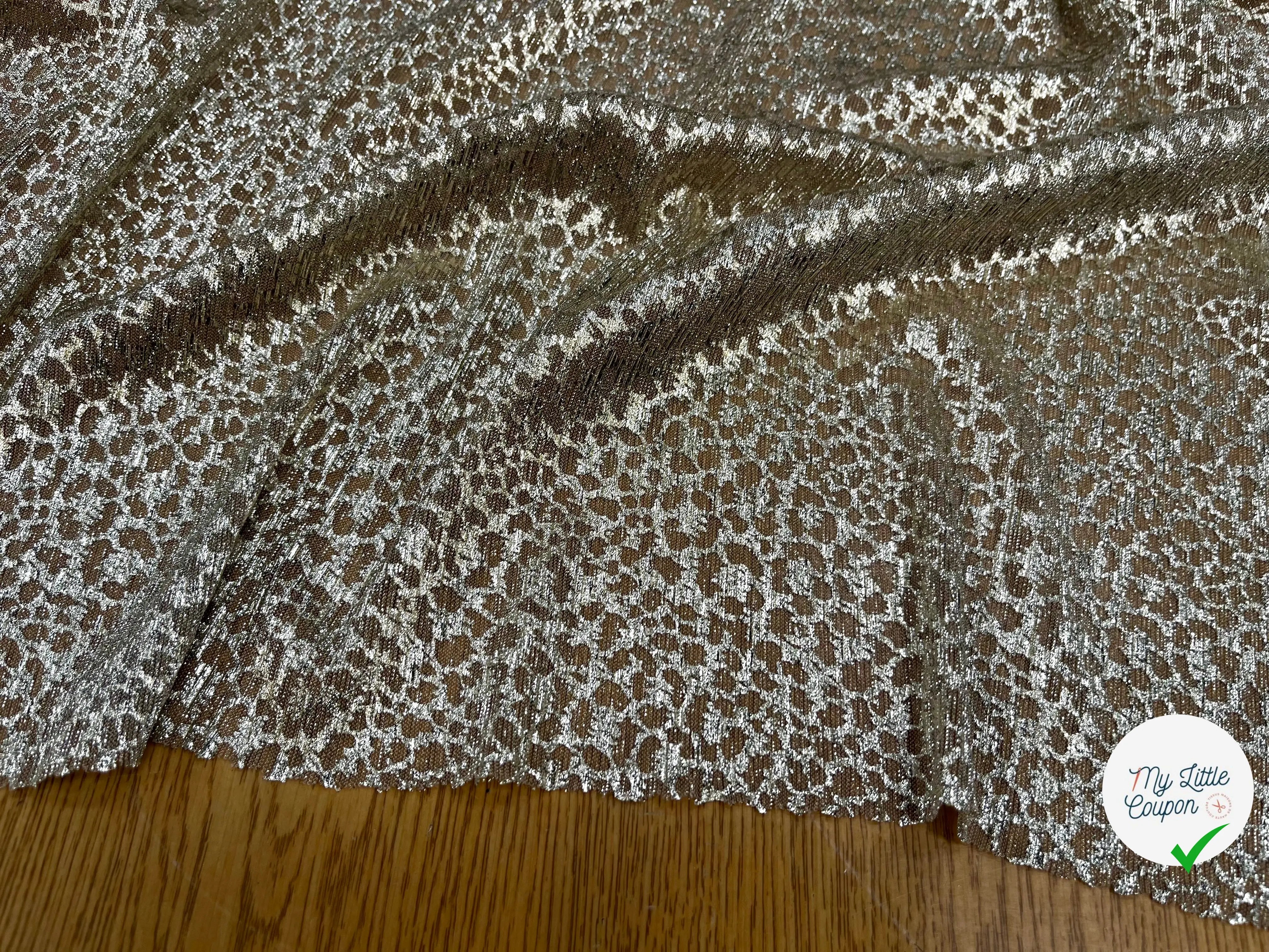 CREPON LUREX LÉOPARD GOLD - My Little Coupon