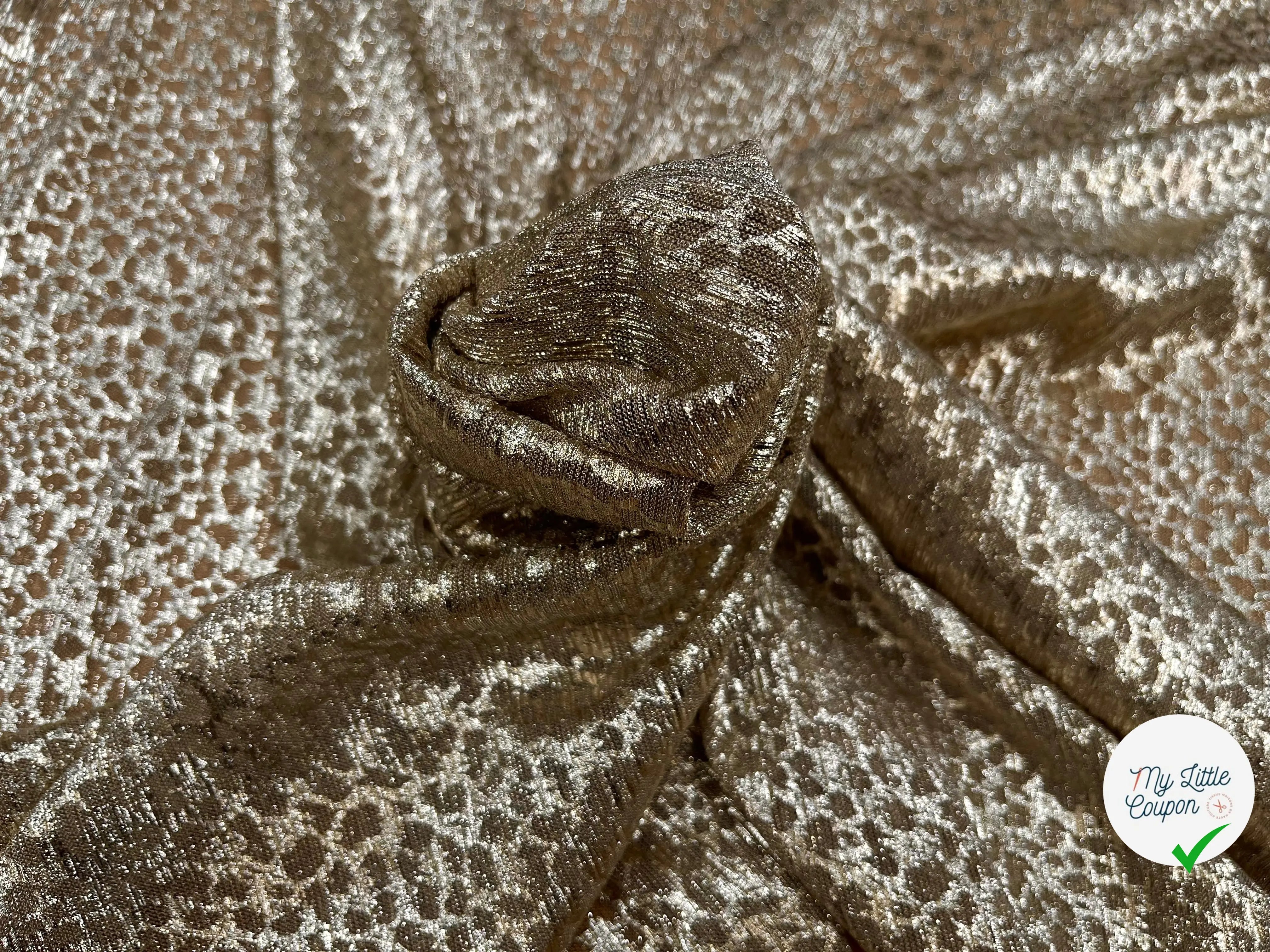 CREPON LUREX LÉOPARD GOLD - My Little Coupon