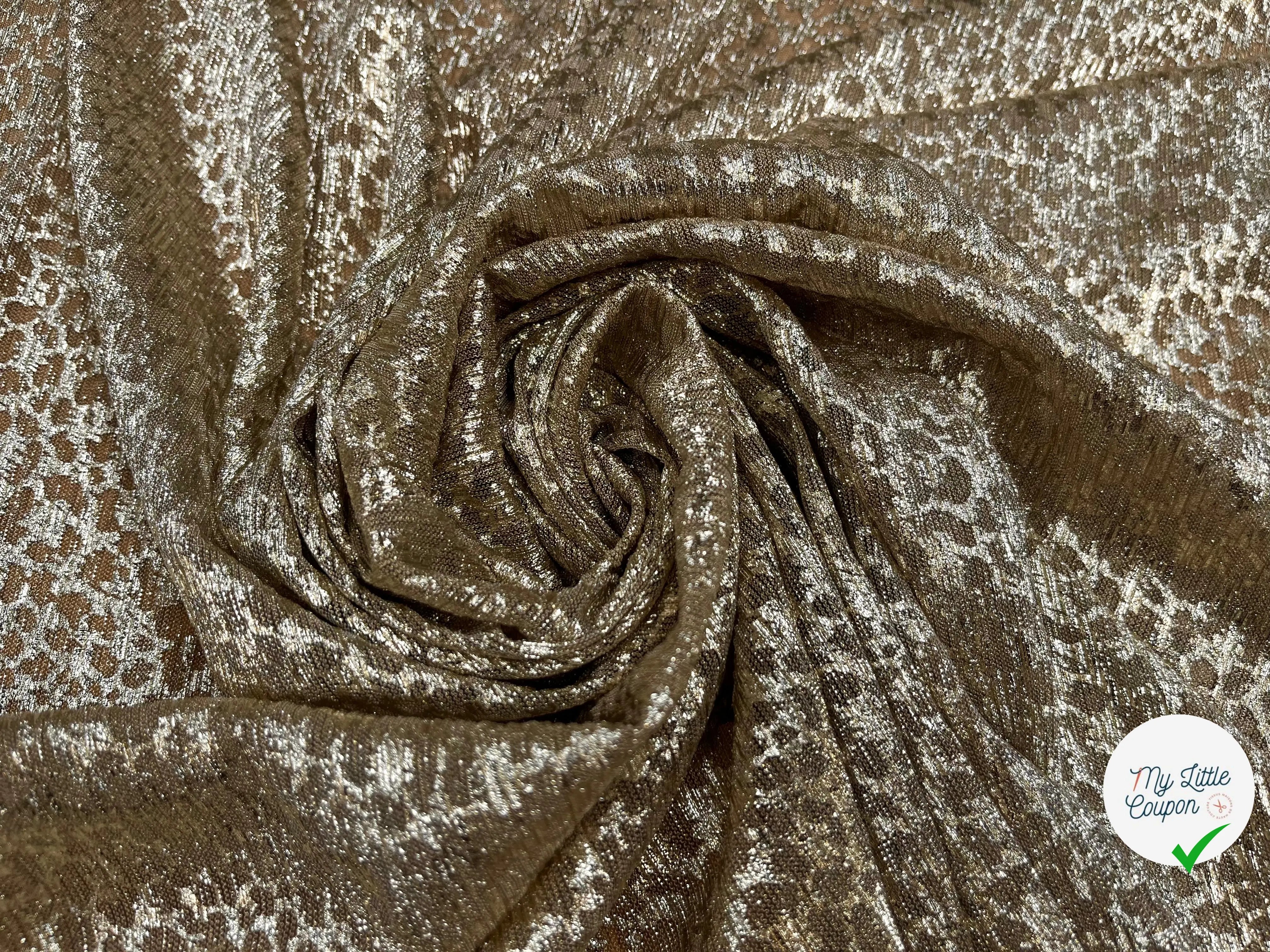 CREPON LUREX LÉOPARD GOLD - My Little Coupon