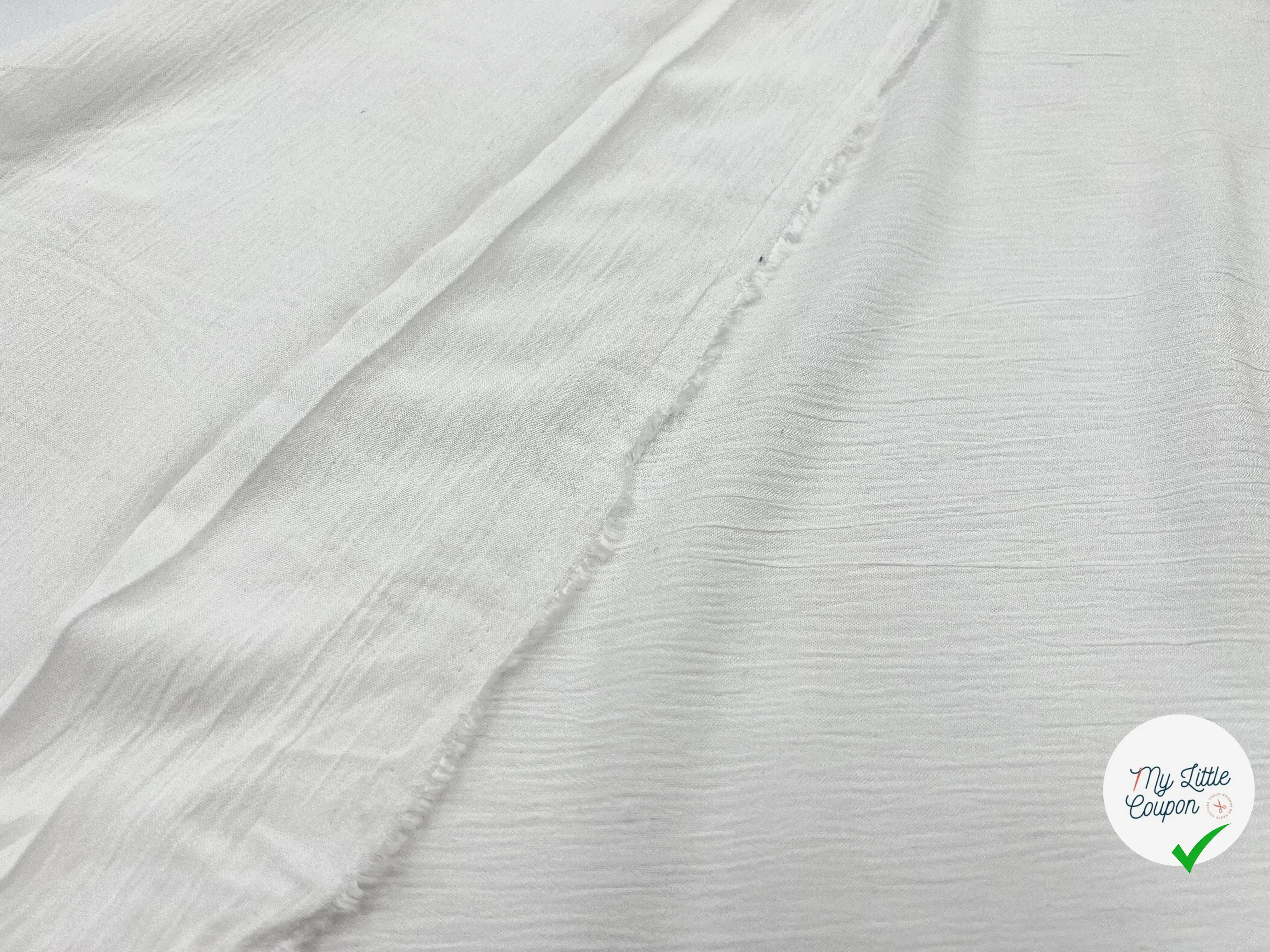 CRÉPON VISCOSE BLANC - My Little Coupon - tissu - coudre