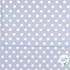 Cretonne de coton pois bleu clair