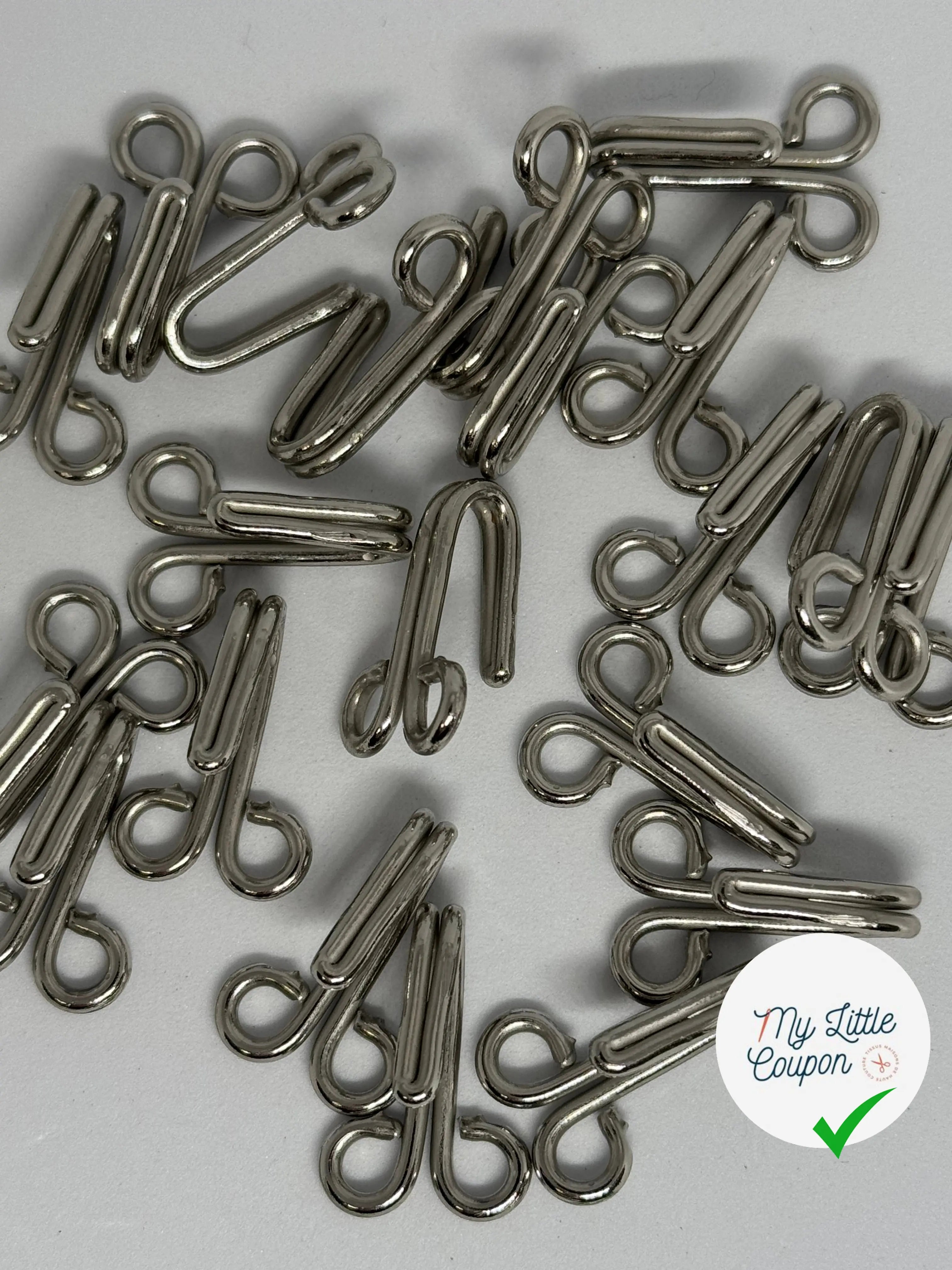 CROCHET MÂLE MÉTAL ARGENTÉ DÉCORATIF - My Little Coupon