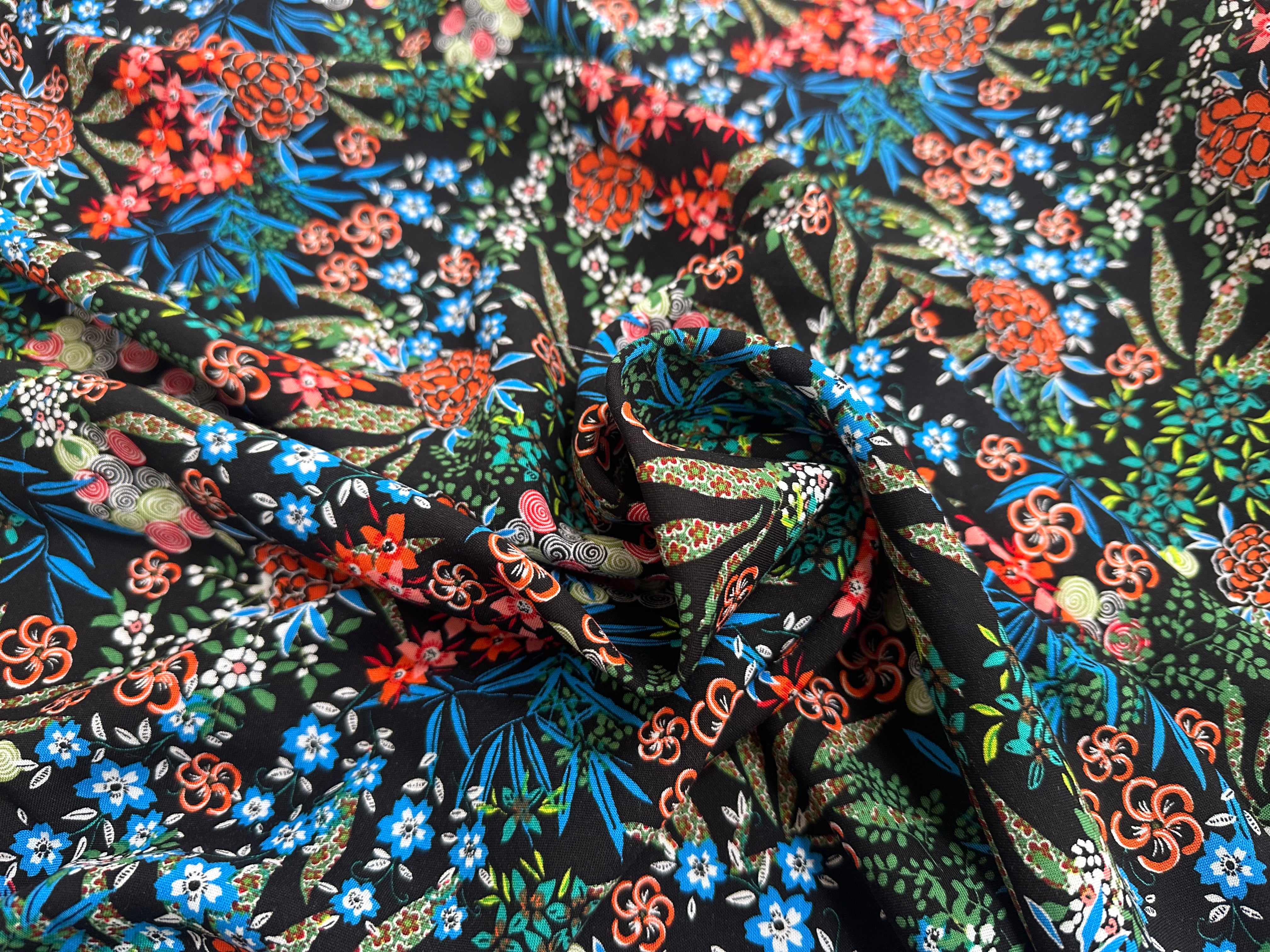 VISCOSE NARA NOIR OEKO-TEX - My Little Coupon