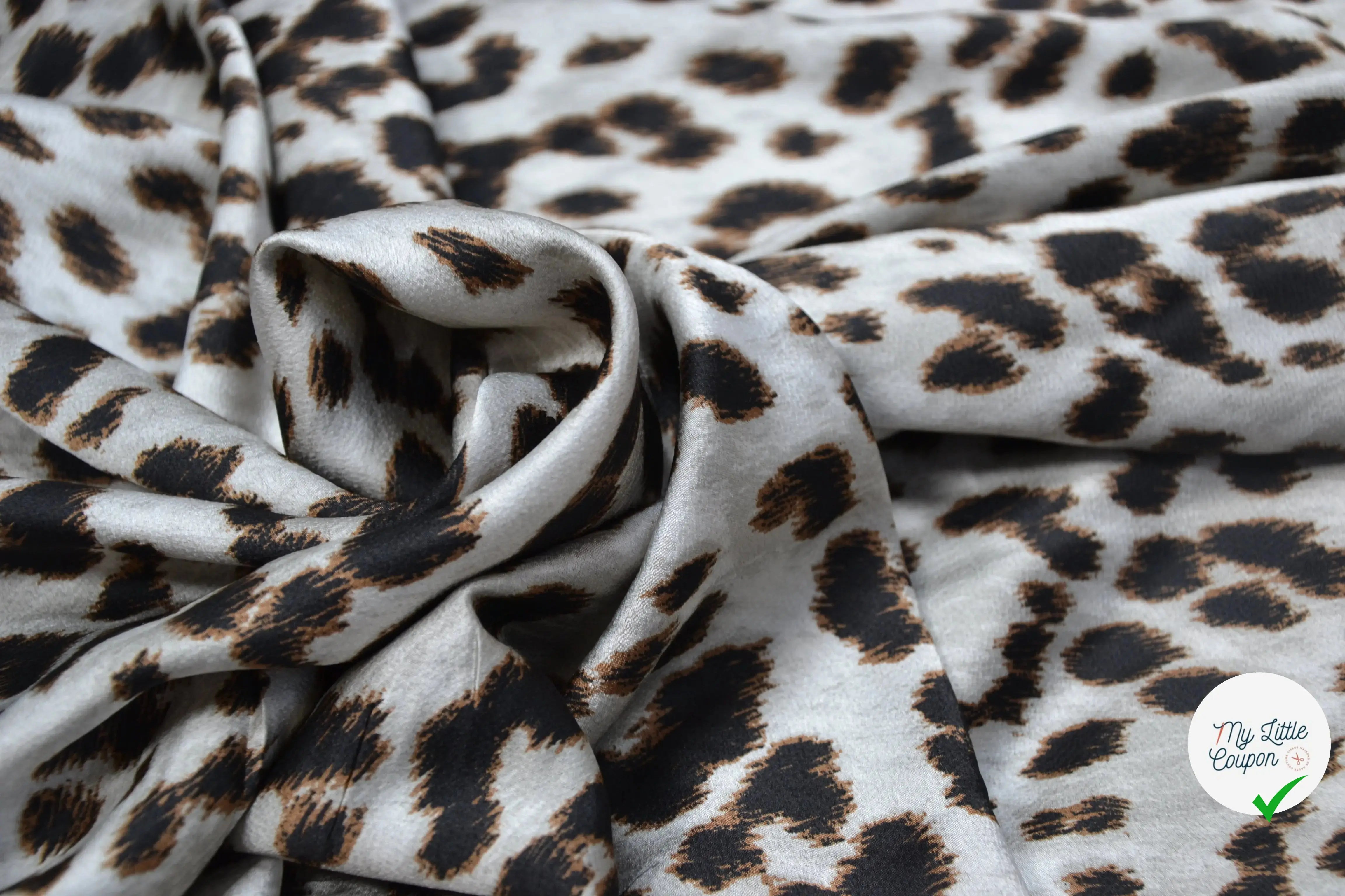 BUBBLE CRÊPE OCELOT BEIGE METAL MLC INTERN
