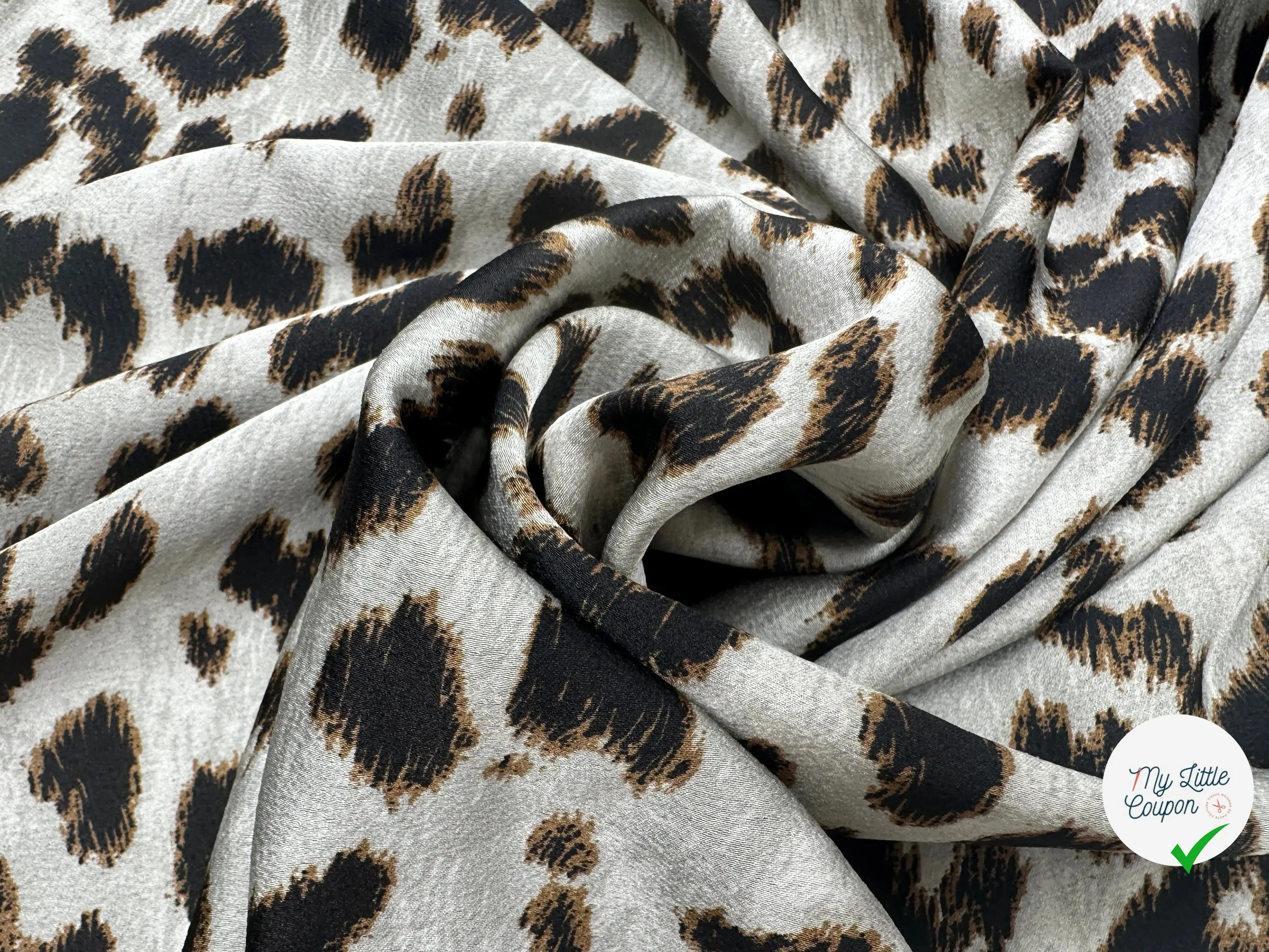 BUBBLE CRÊPE OCELOT BEIGE METAL MLC INTERN