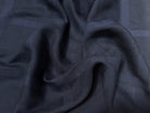(Chute) COTON ARMURÉ BLEU NAVY MOTIFS CARREAUX TONS SUR TONS - My Little Coupon