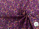 COTON IMPRIMÉ BIBURY VIOLET / JAUNE BIBURFJBE37ARL - My Little Coupon
