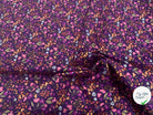 COTON IMPRIMÉ BIBURY VIOLET / JAUNE BIBURFJBE37ARL - My Little Coupon