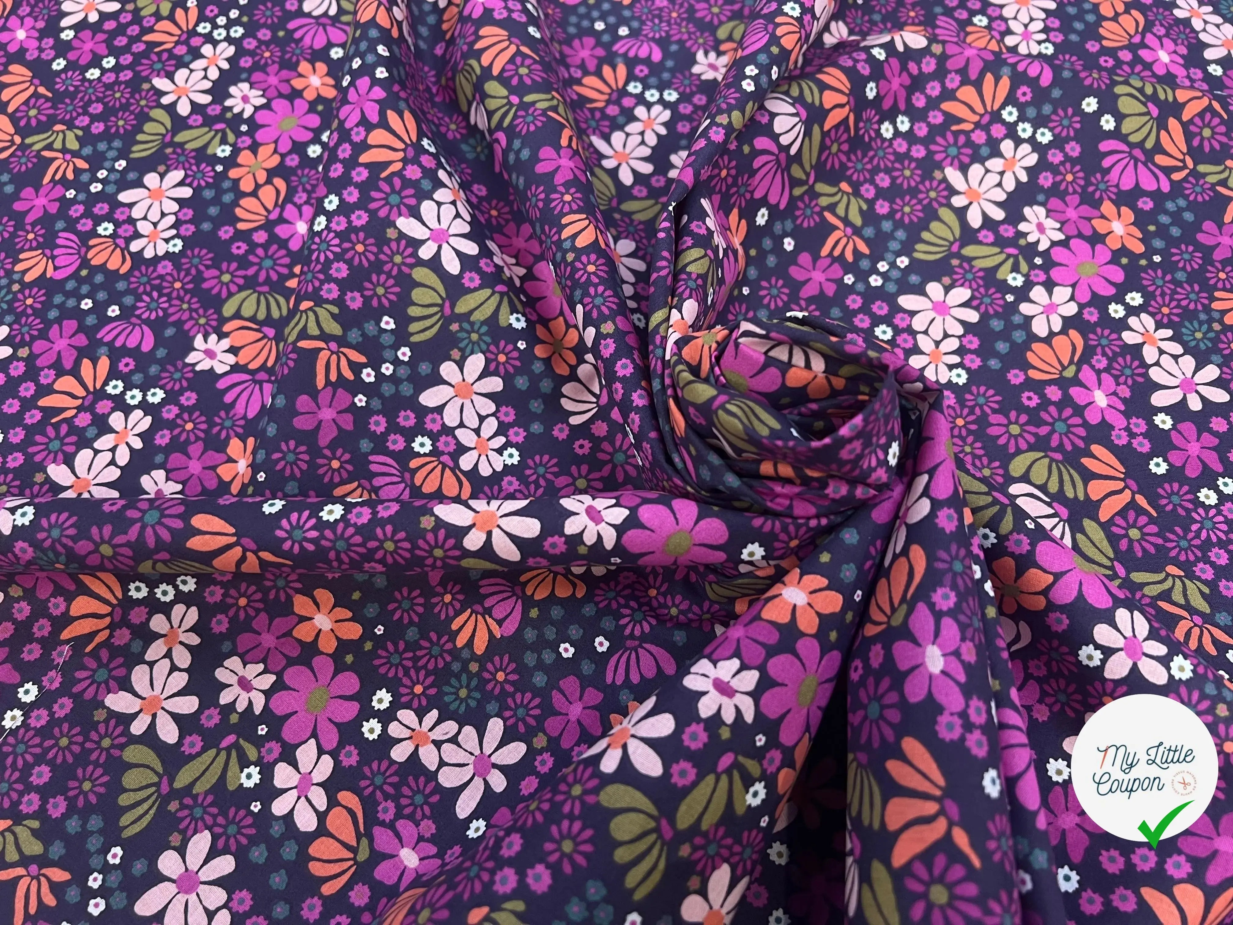 COTON MARIA VIOLET / ORANGE 2B Y22 150 - My Little Coupon