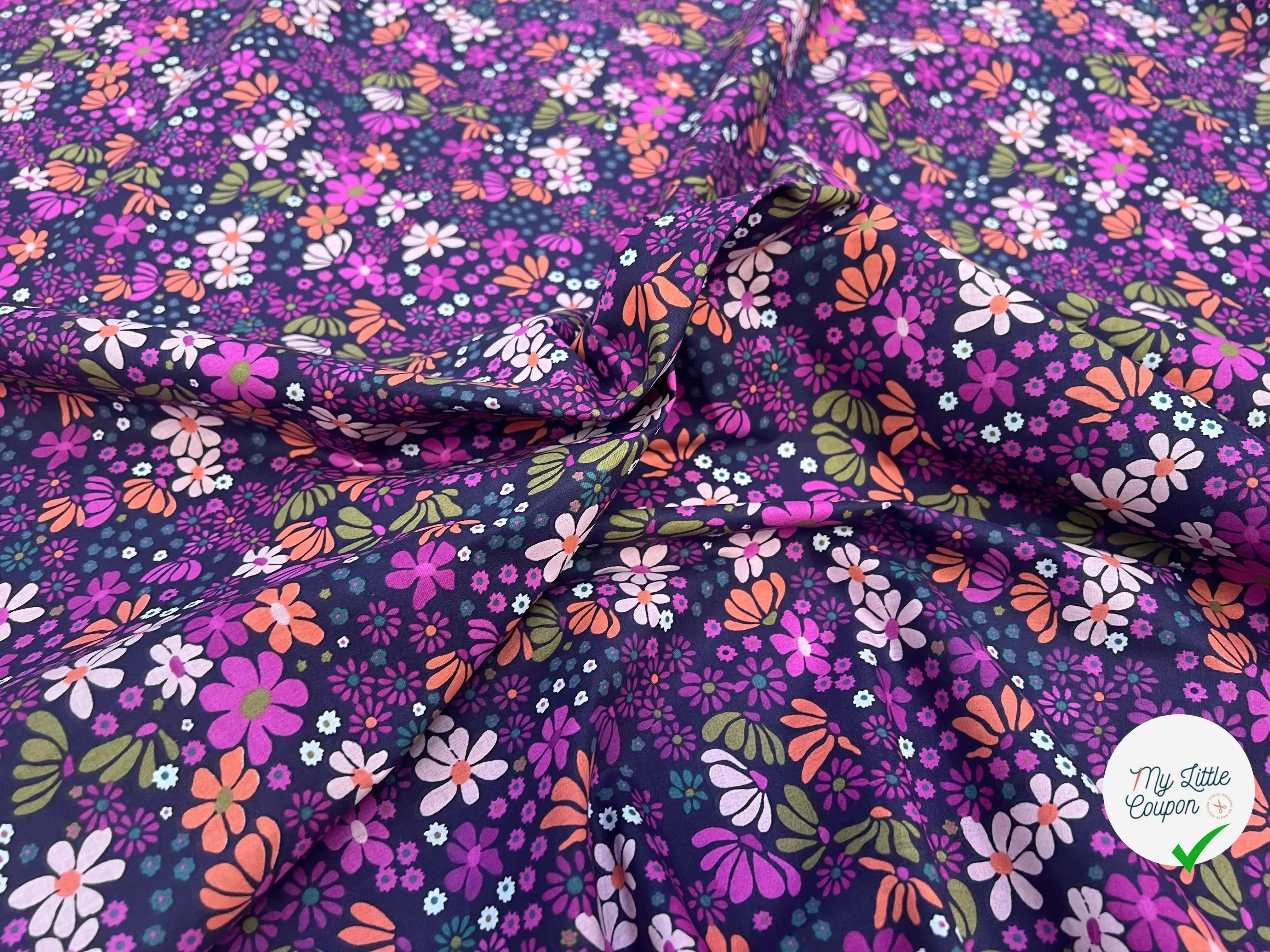 COTON MARIA VIOLET / ORANGE 2B Y22 150 - My Little Coupon