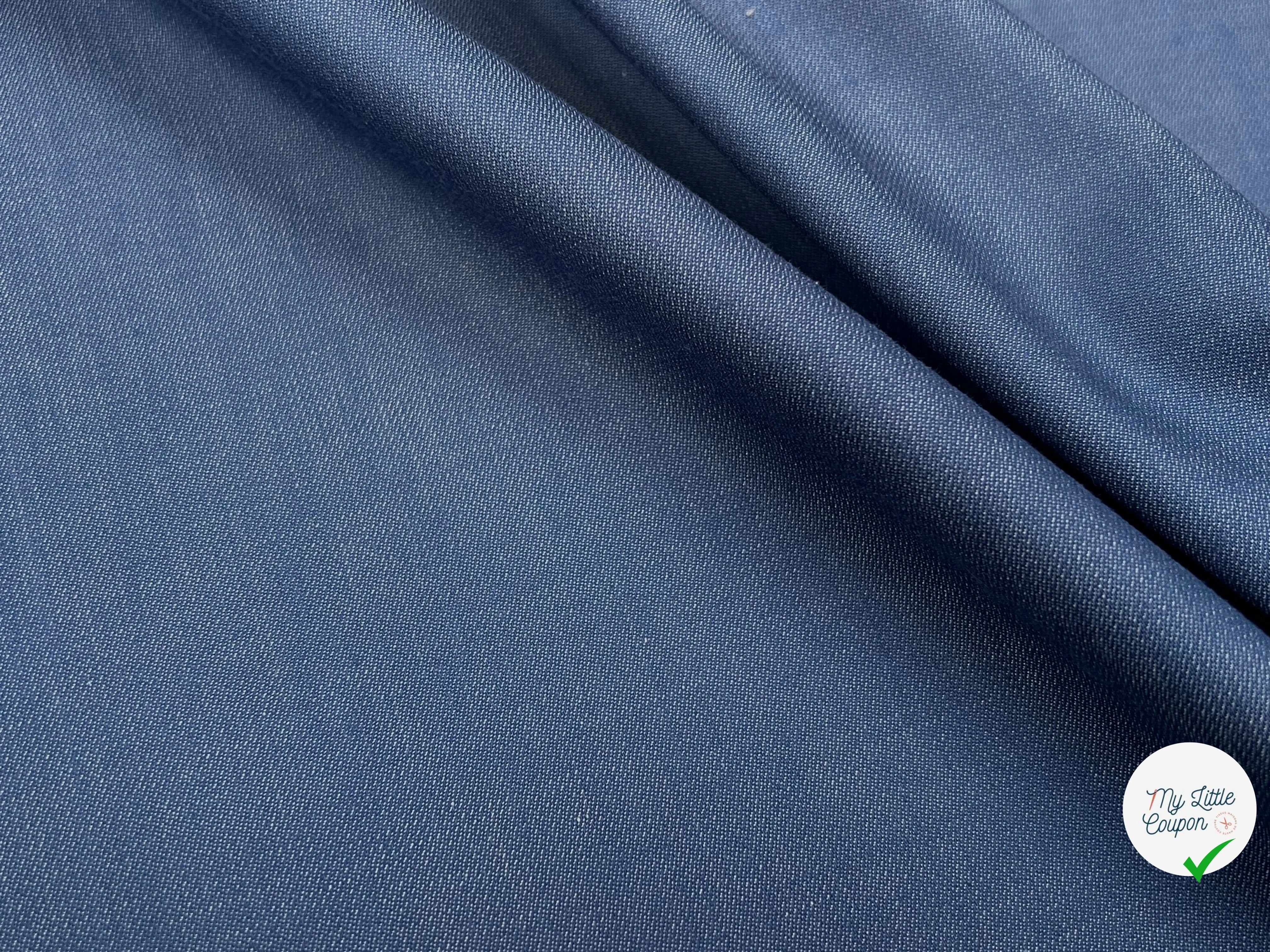 (Chute) COTON OXFORD CHIC BLEU GRISÉ SOUPLE 152CM 100% COTON - My Little Coupon