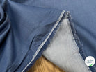 (Chute) COTON OXFORD CHIC BLEU GRISÉ SOUPLE 152CM 100% COTON - My Little Coupon