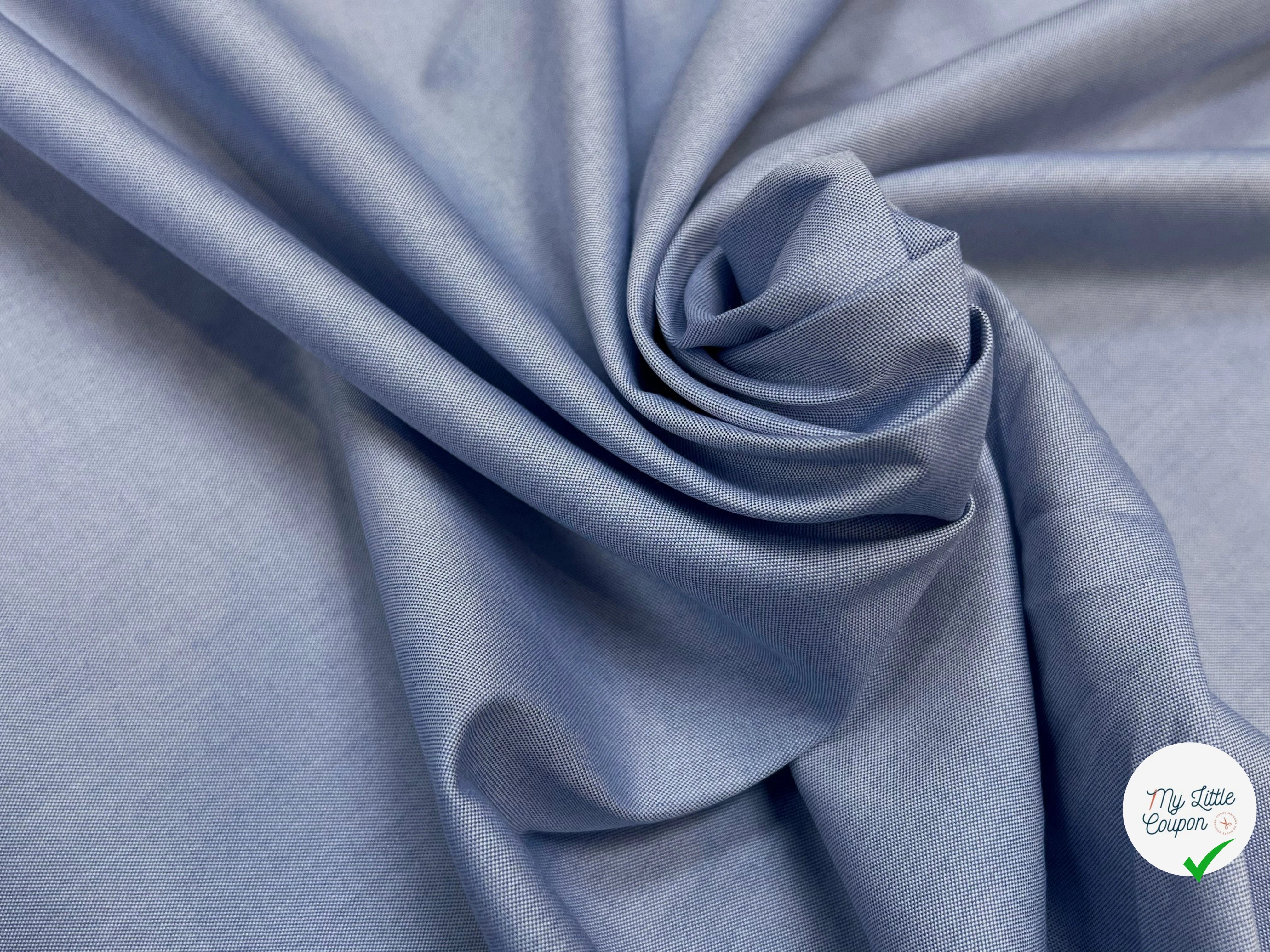 (Chute) COTON PIQUÉE BLEU CLAIR 153CM - My Little Coupon