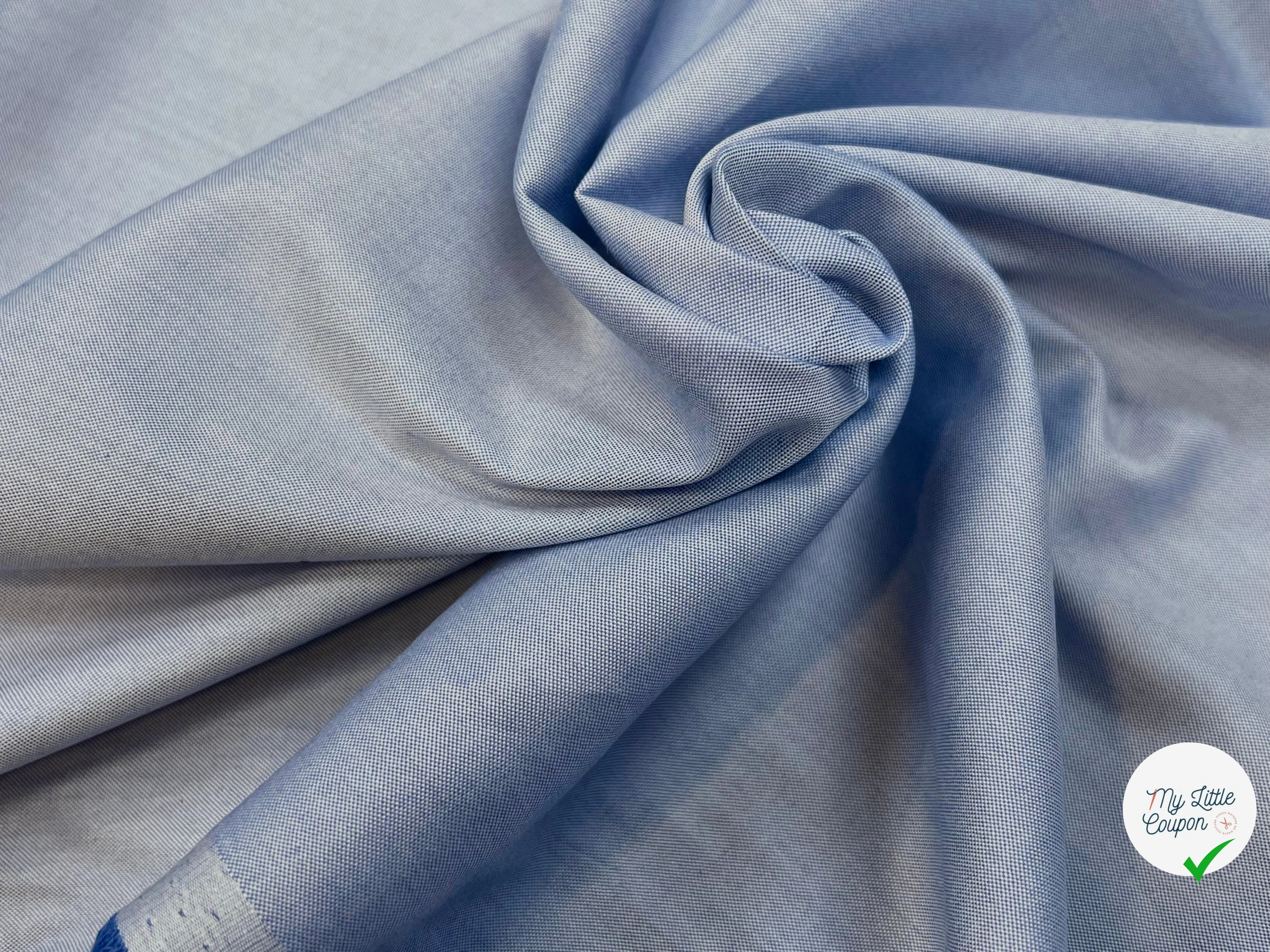 (Chute) COTON PIQUÉE BLEU CLAIR 153CM - My Little Coupon