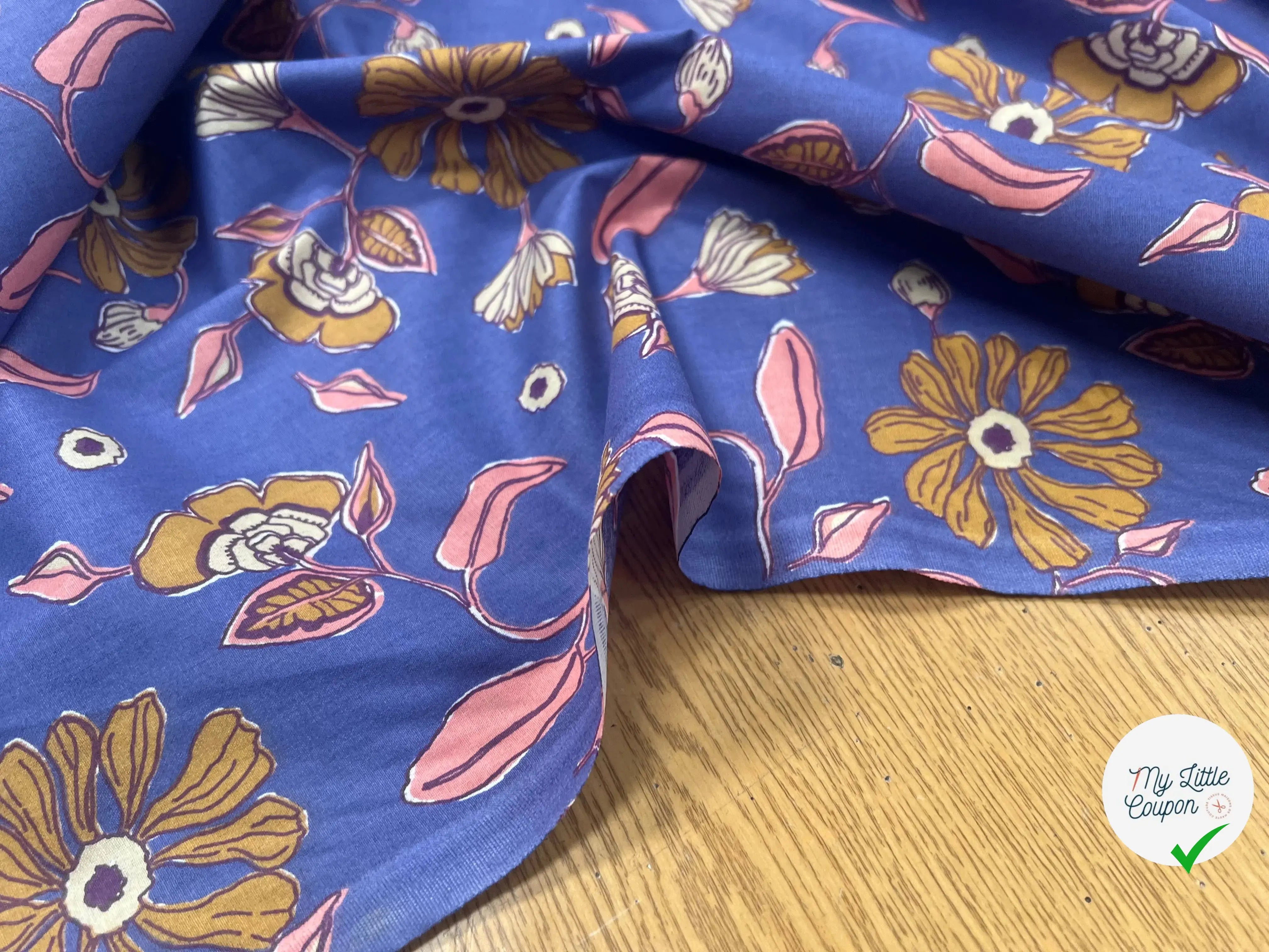 COTON POOJA BLEU / ROSE 1B D3 150 - My Little Coupon