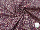 COTONNADE BARBARA ÉCRU ET VIOLET - My Little Coupon