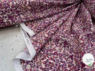COTONNADE BARBARA ÉCRU ET VIOLET - My Little Coupon