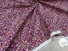 COTONNADE BARBARA ÉCRU ET VIOLET - My Little Coupon