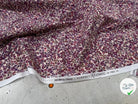 COTONNADE BARBARA ÉCRU ET VIOLET - My Little Coupon