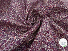 COTONNADE BARBARA ÉCRU ET VIOLET - My Little Coupon