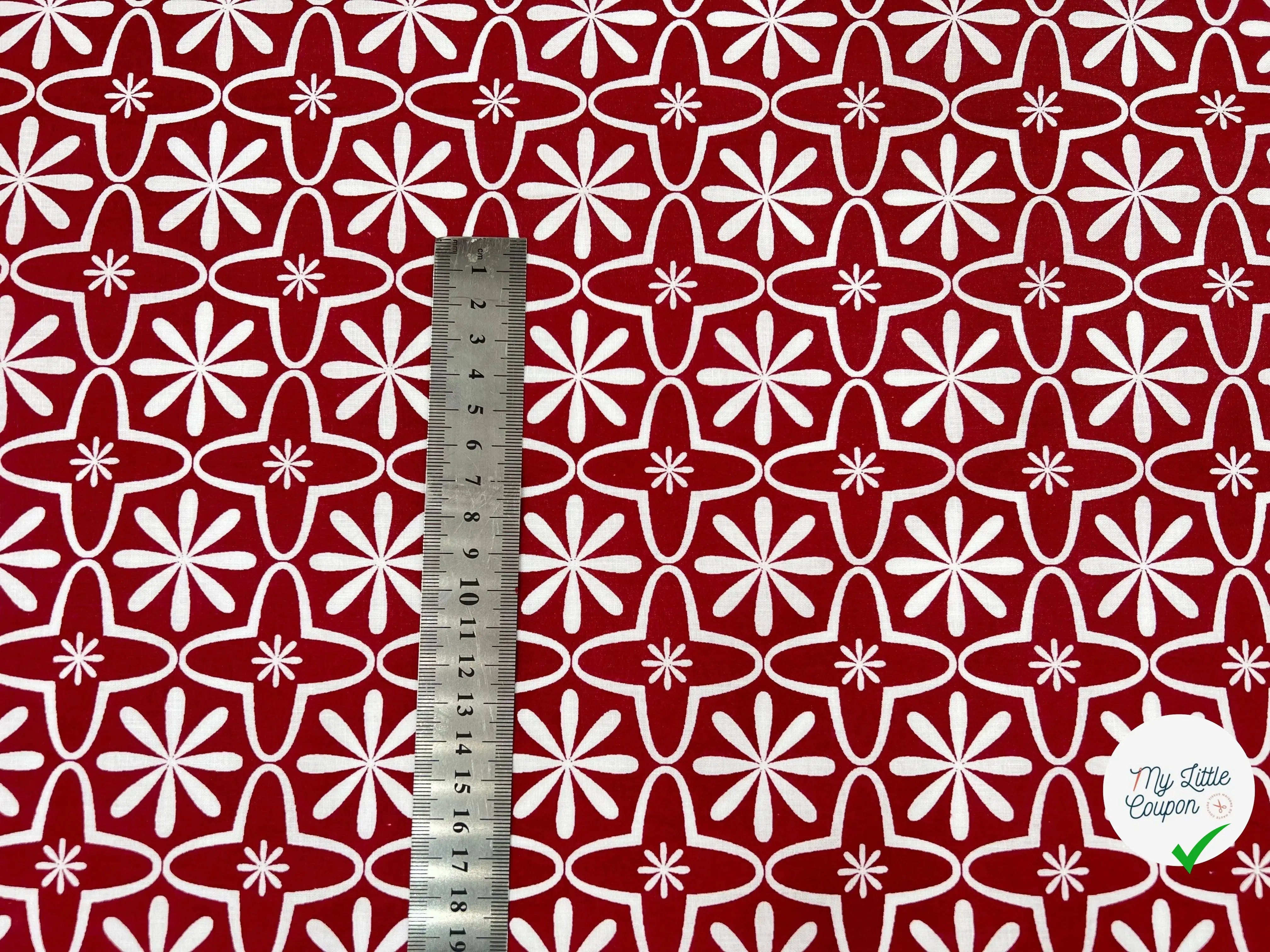 COTONNADE CHAYA CARMIN - My Little Coupon - tissu - coudre