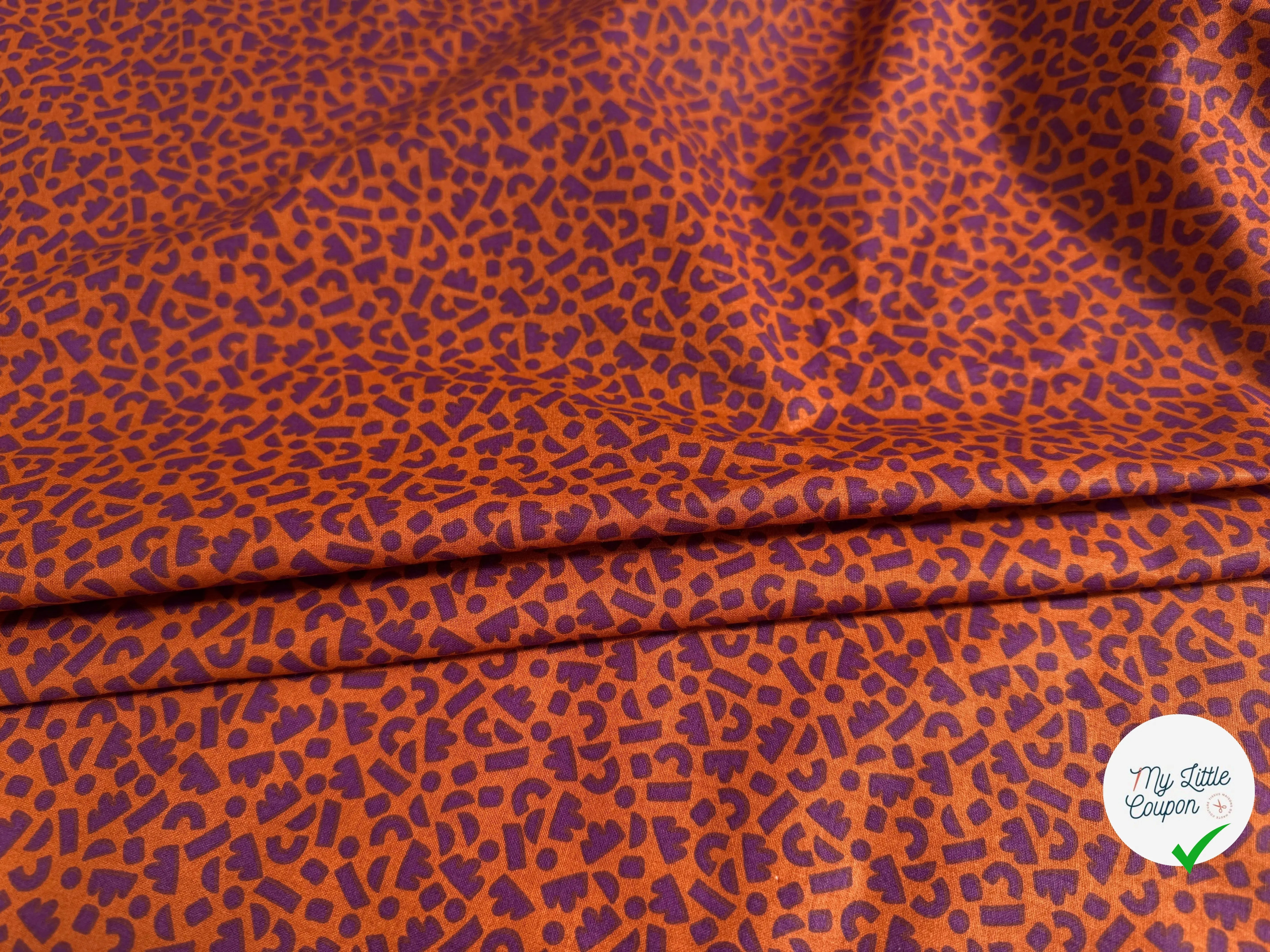 COTONNADE TIBEANS CARAMEL/CACAO 3B D15 150 - My Little Coupon