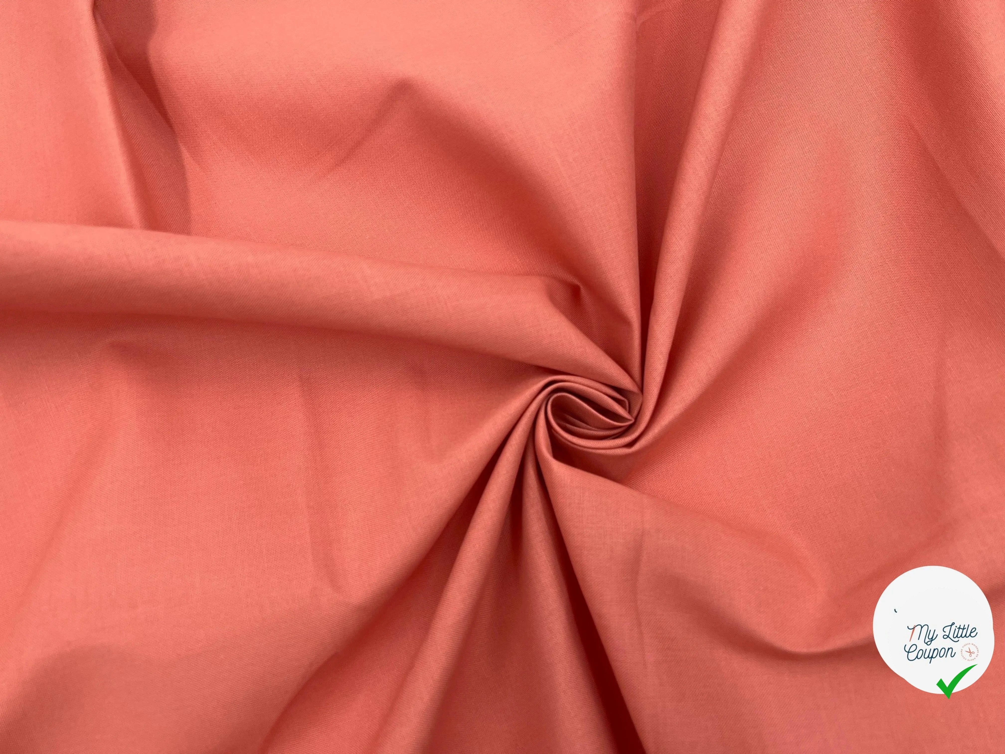 COTONNADE UNIE MARSALA - My Little Coupon - tissu - coudre