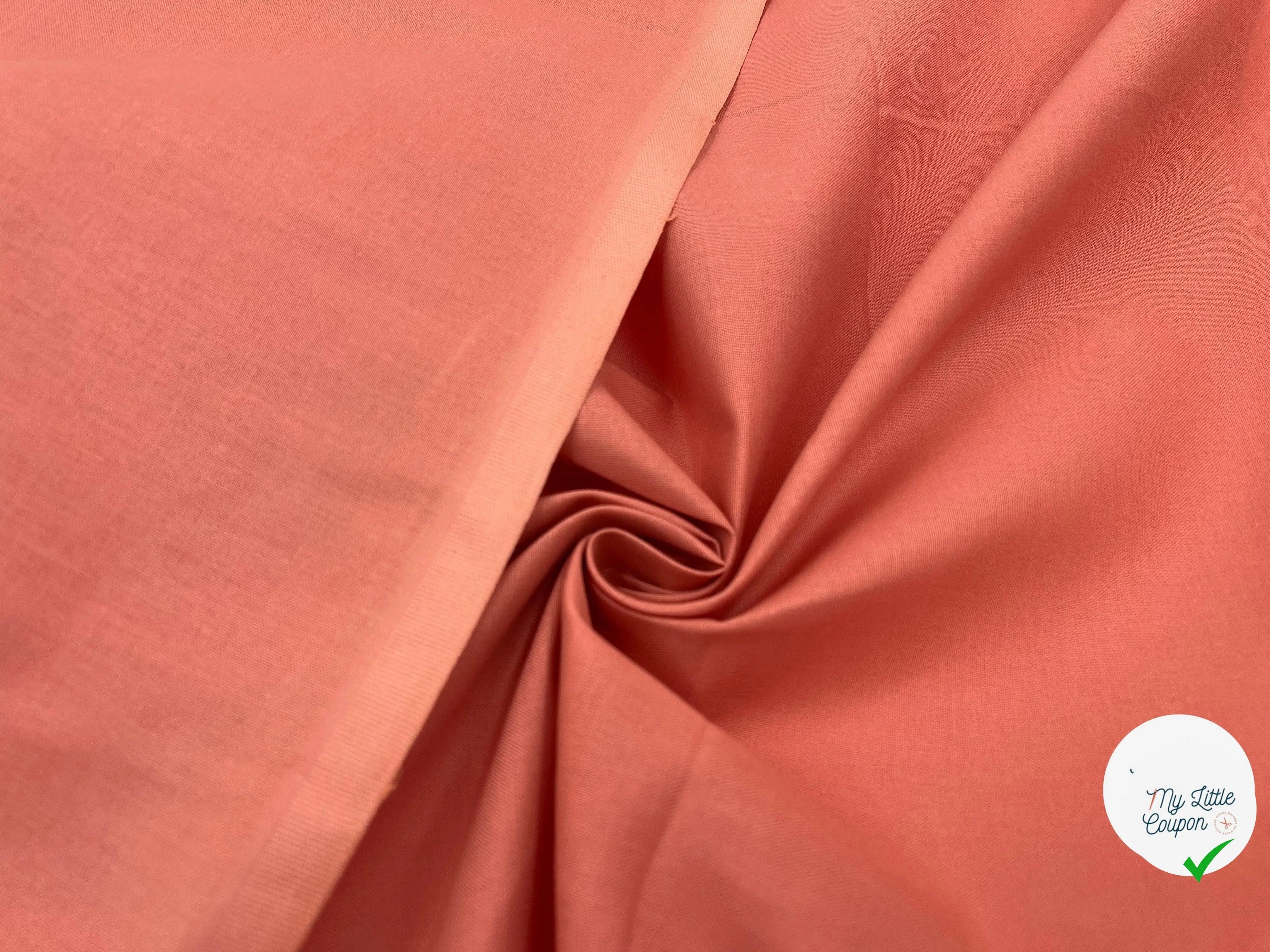 COTONNADE UNIE MARSALA - My Little Coupon - tissu - coudre