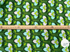 CREPE DE CHINE 100% SOIE FLEURS VERTES - My Little Coupon