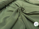 CREPE DE CHINE SOIE UNIE VERT KAKI - My Little Coupon