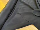 (Chute) CREPE DE SOIE FLUIDE STRETCH LÉGÈREMENT SATINÉ NOIR - My Little Coupon